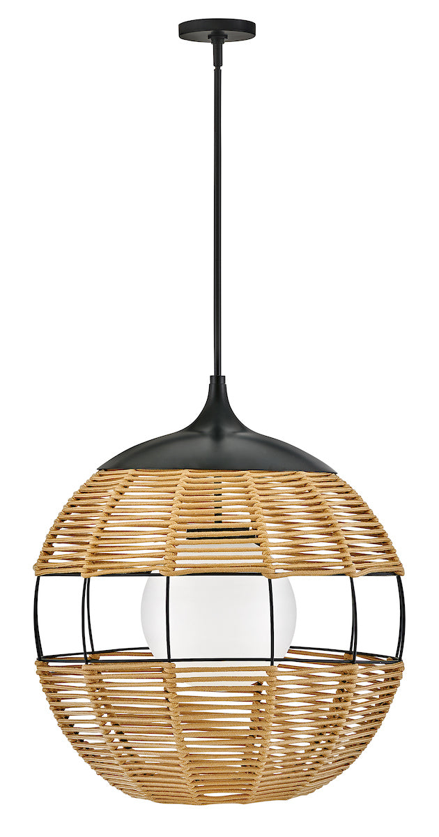 MADDOX Suspension exterieure Noir - 19675BK-NAT | HINKLEY