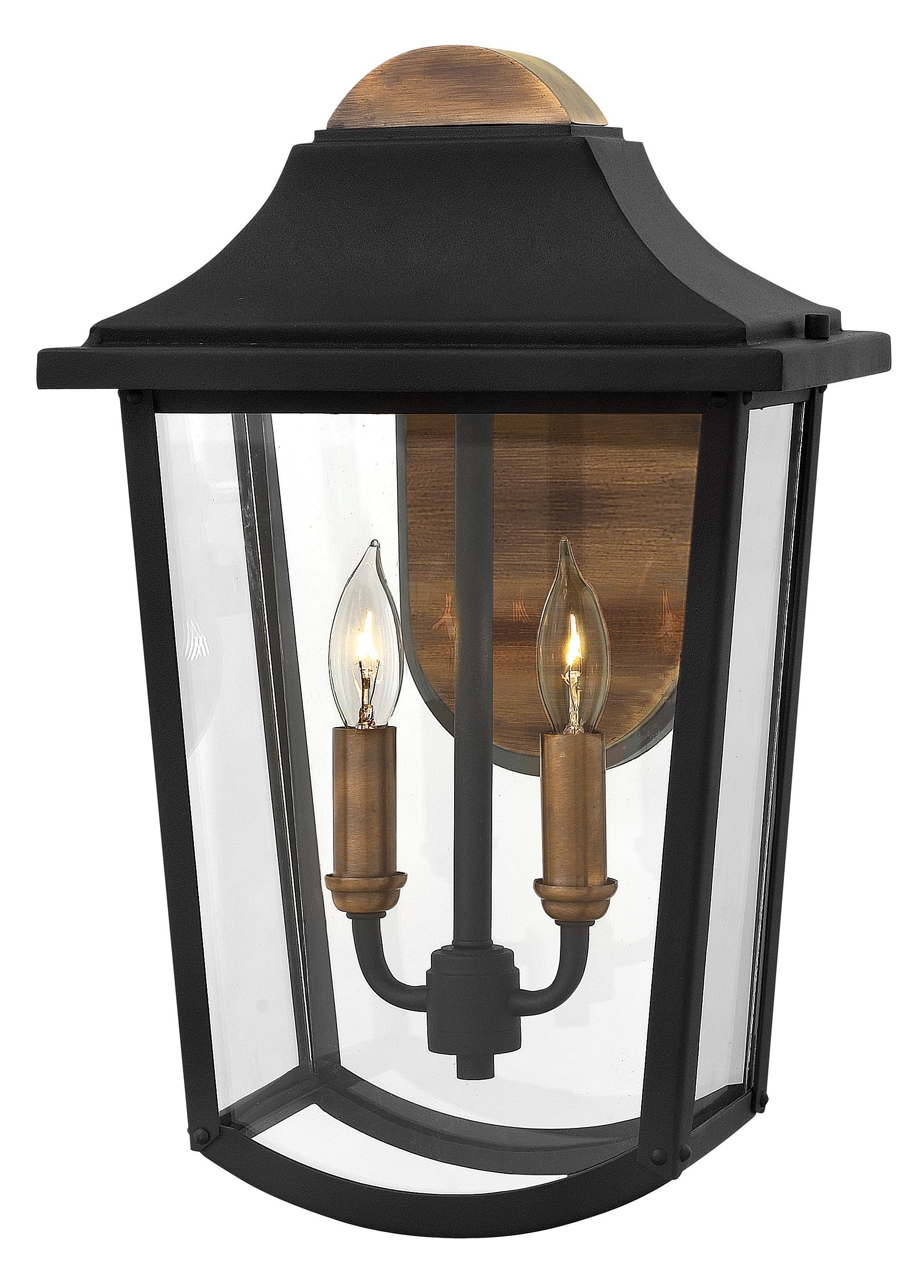 BURTON Outdoor sconce Black - 1974BK | HINKLEY