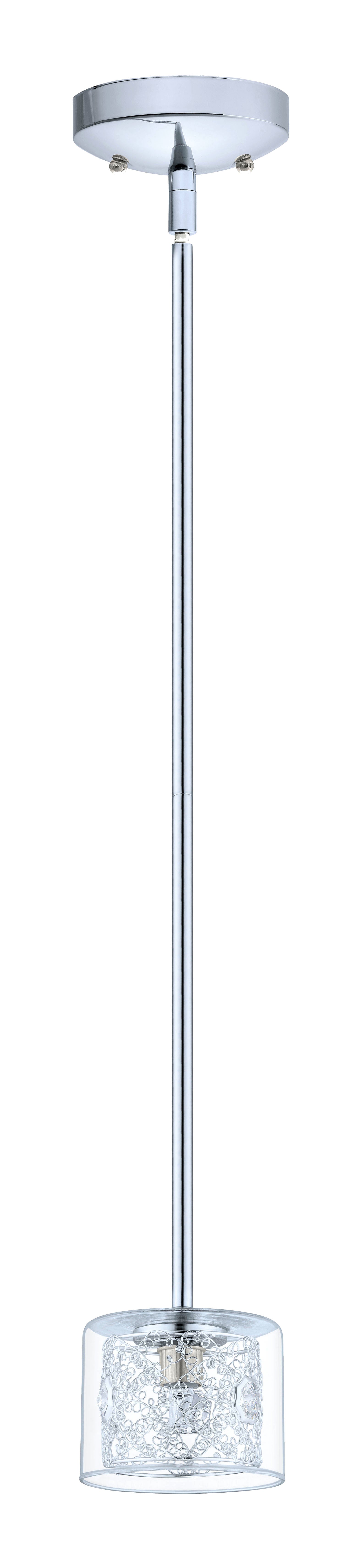 Pianella Suspension simple Chrome, Cristal - 200268A | EGLO