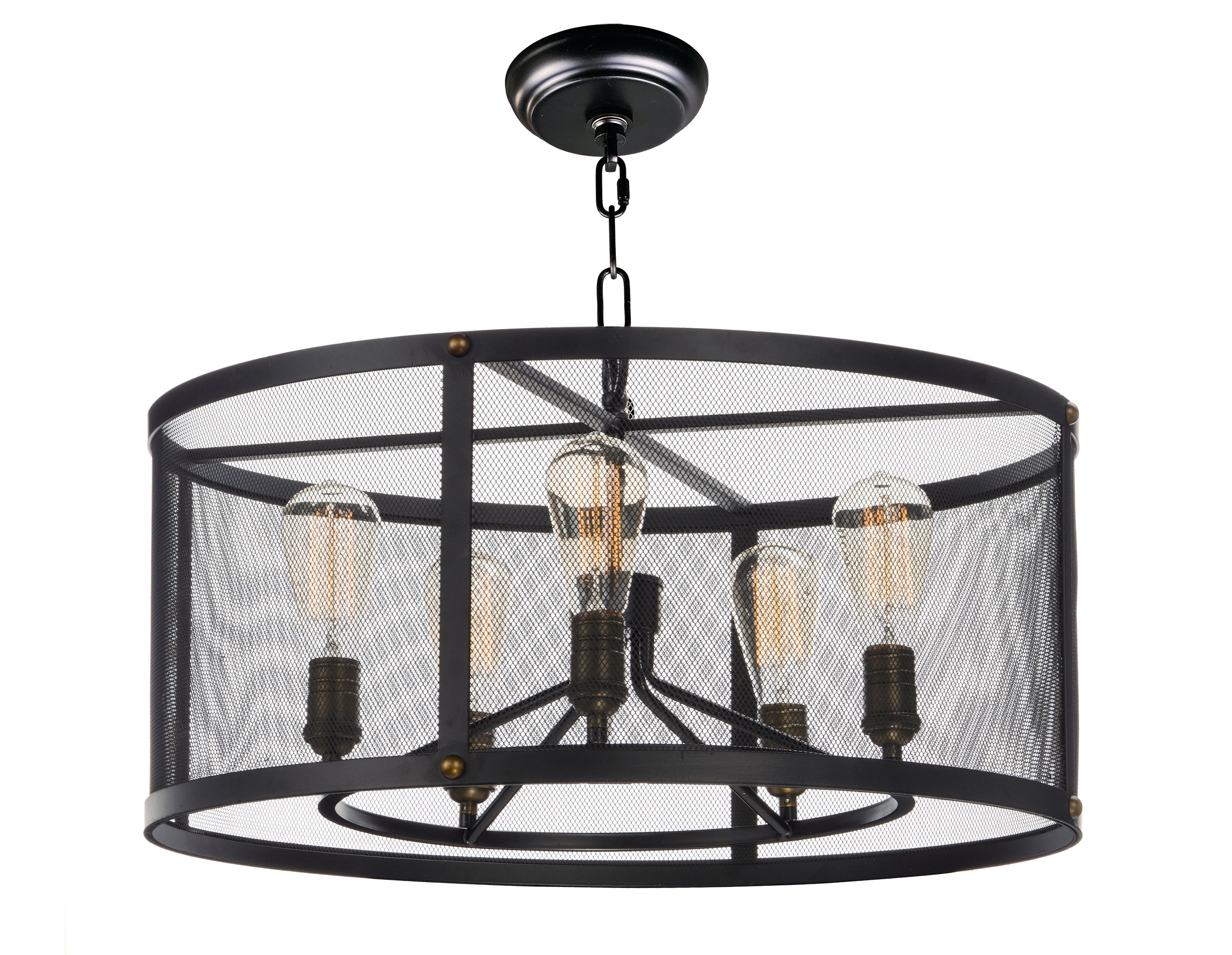 PALLADIUM Chandelier Black, Gold - 20115BKNAB/BUI | MAXIM/ET2