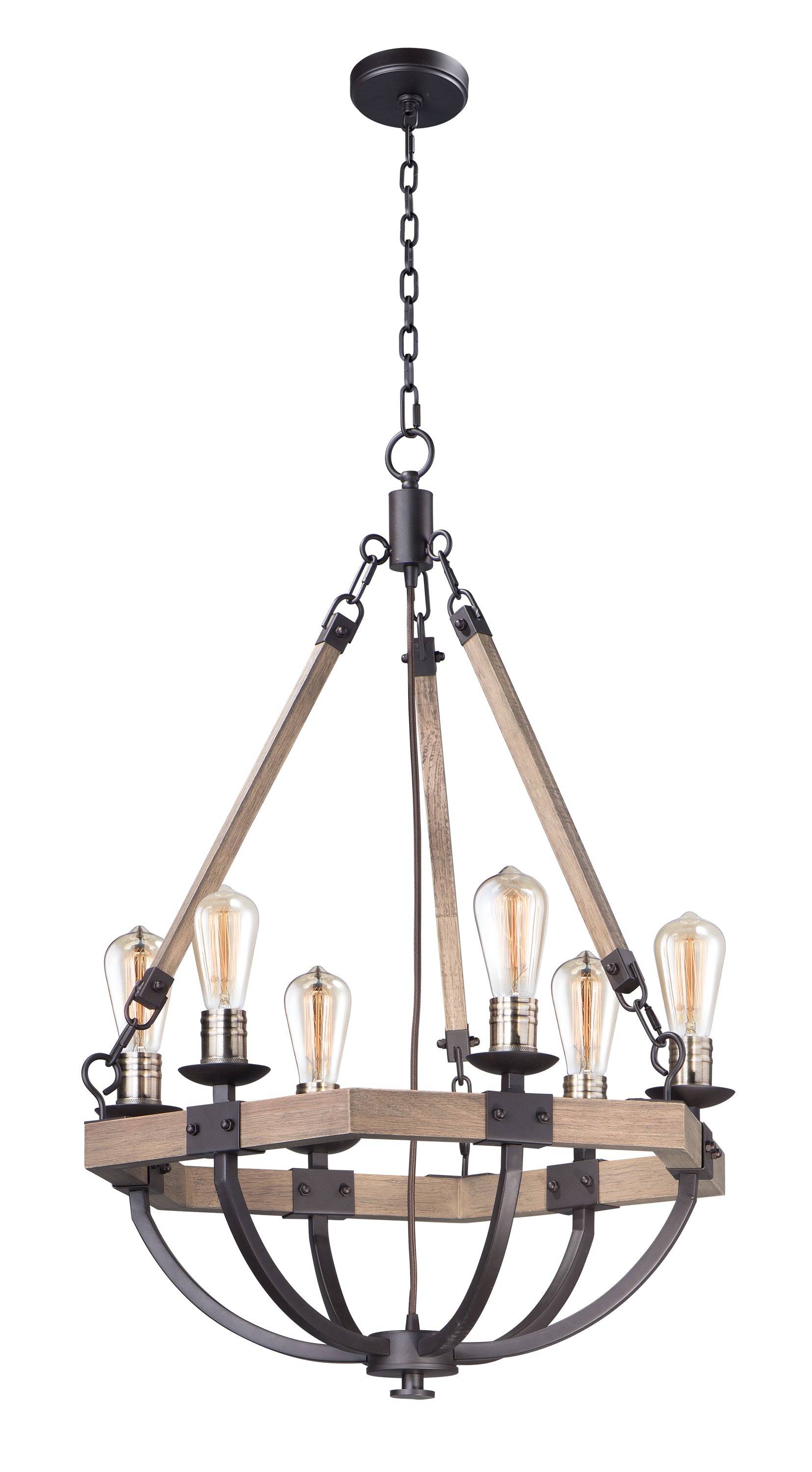 LODGE Chandelier Bronze - 20335WOBZ | MAXIM / ET2