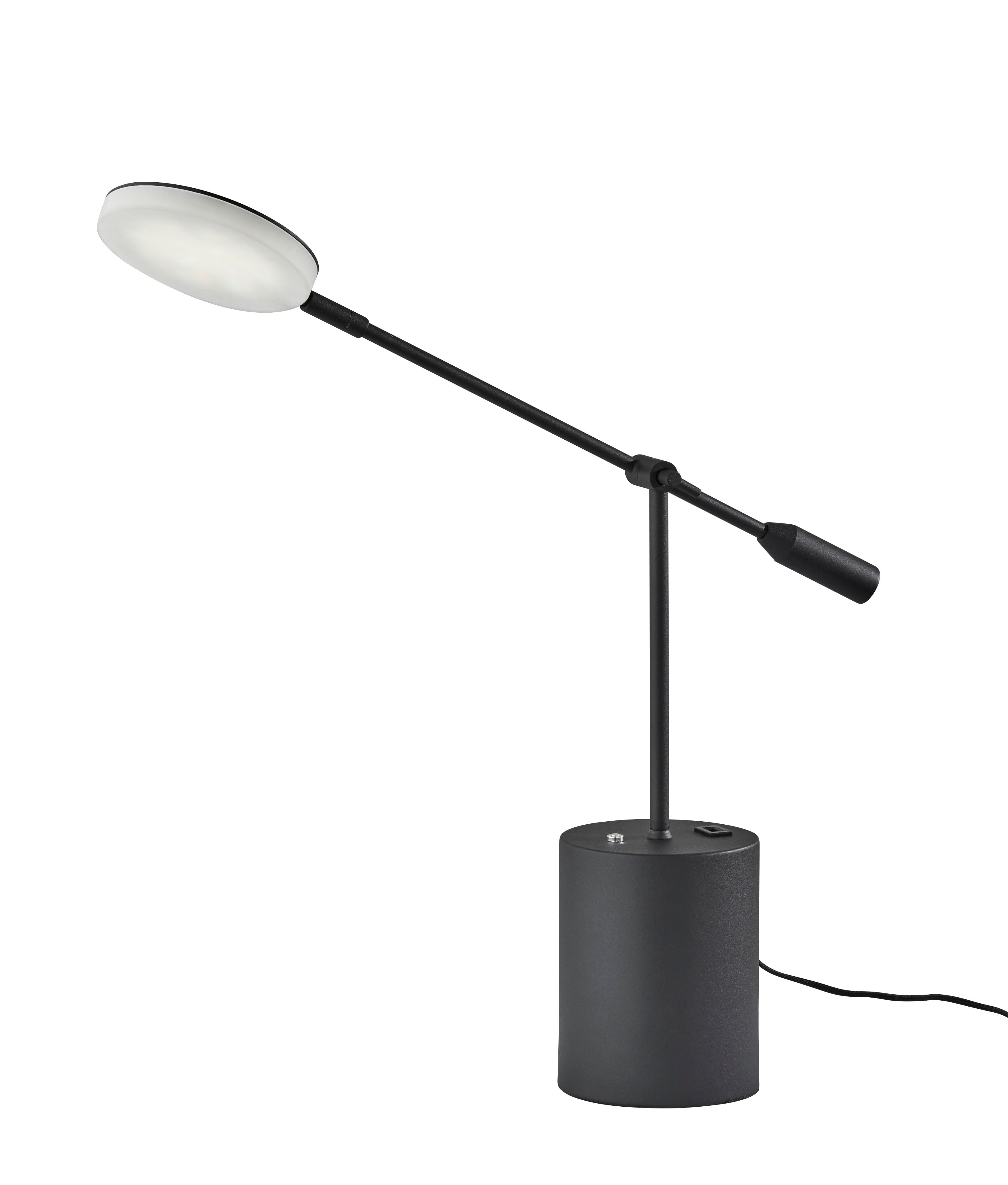 GROVER Lampe sur table Noir DEL INTÉGRÉ - 2150-01 | ADESSO