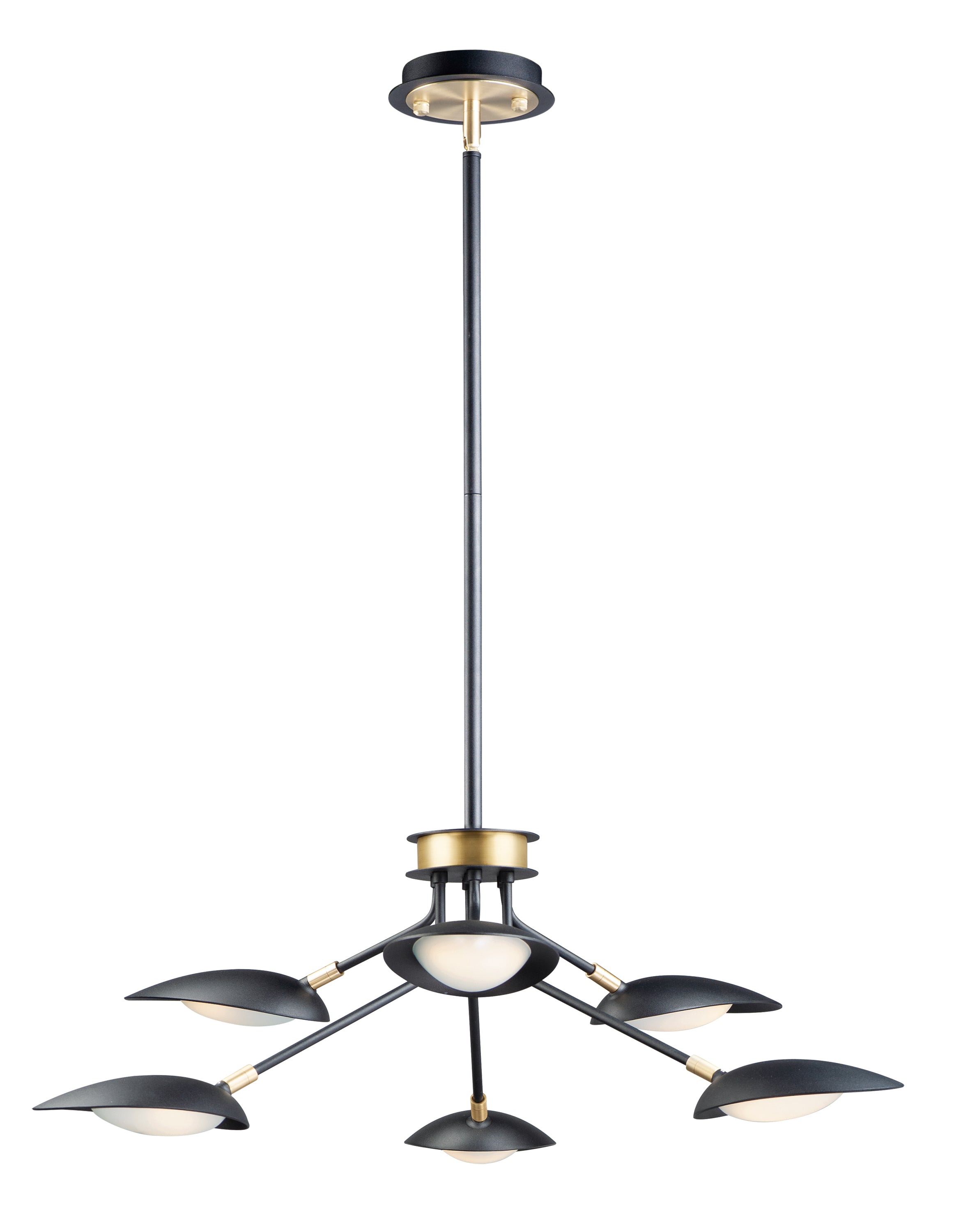 SCAN Pendant Black, Gold INTEGRATED LED - 21696BKSBR | MAXIM/ET2