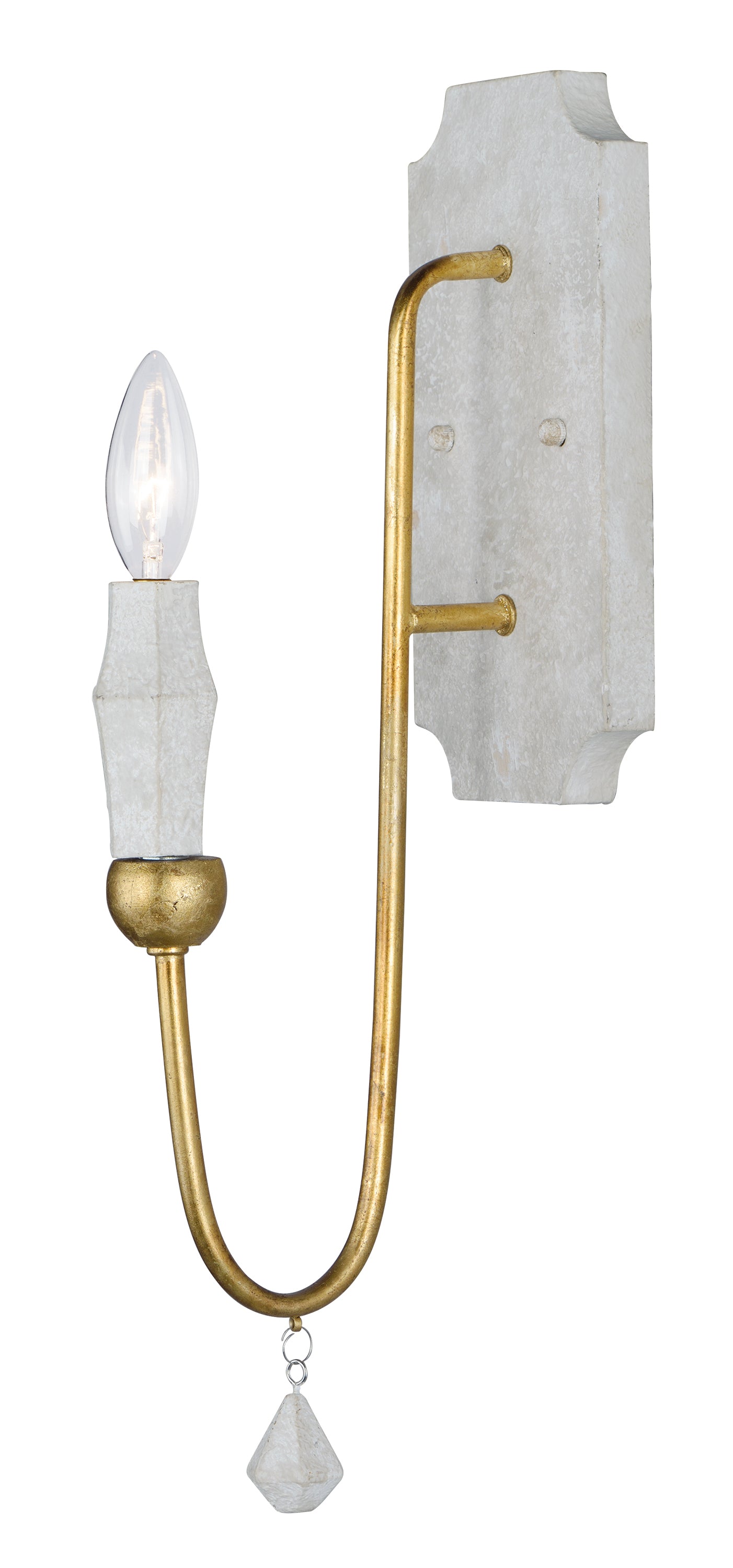 CLAYMORE Sconce Claystone, Gold - 22432CSTGL | MAXIM/ET2