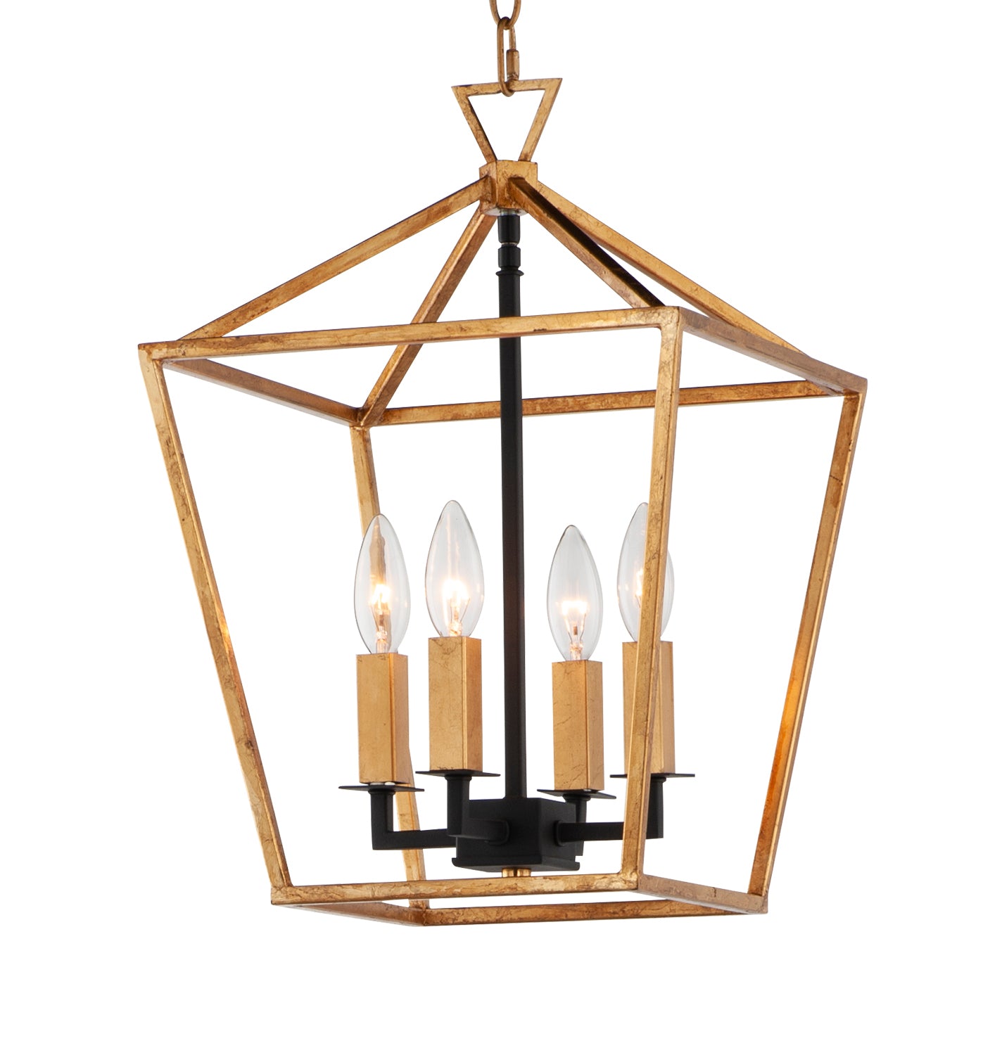ABODE Chandelier Gold, Black - 25152GLTXB | MAXIM/ET2