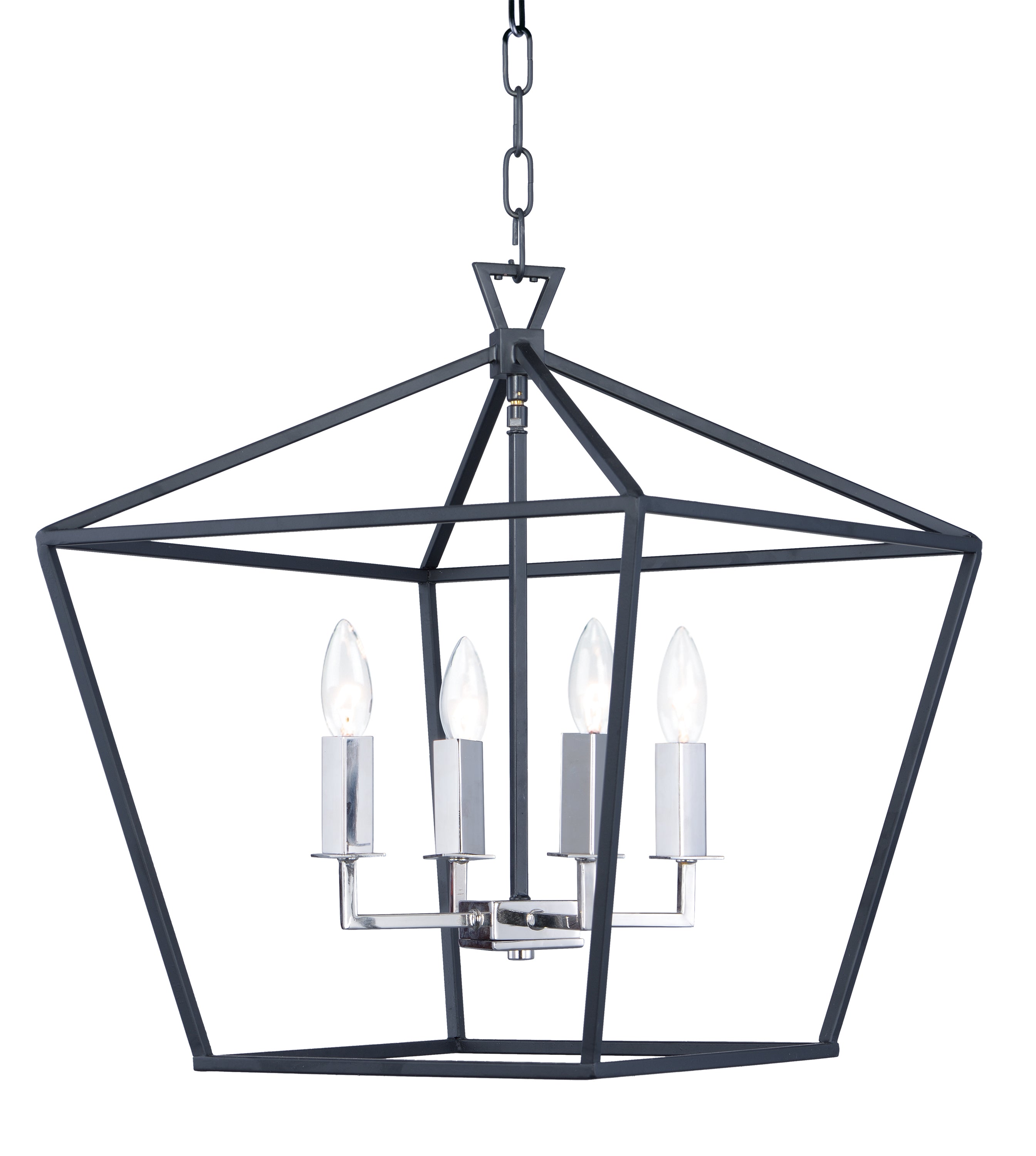 ABODE Chandelier Black, Nickel - 25156TXBPN | MAXIM/ET2