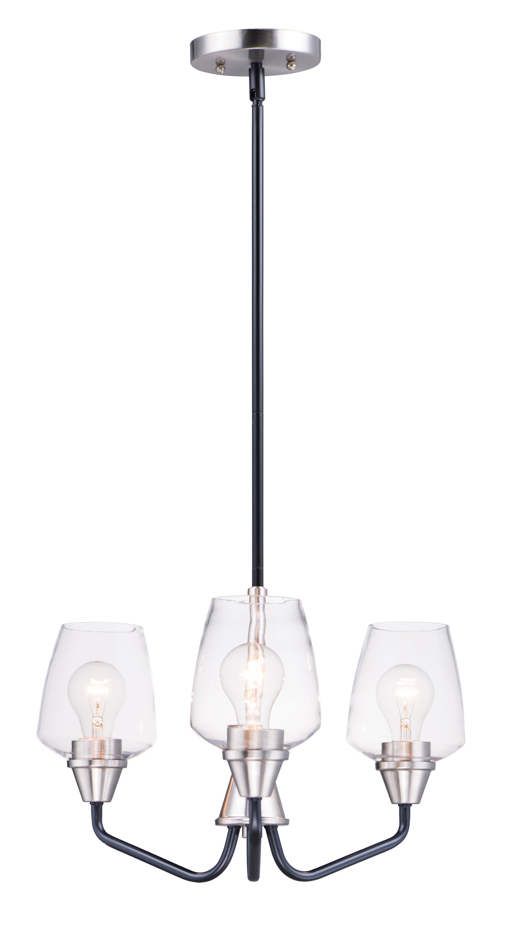 GOBLET Chandelier Noir, Nickel - 26124CLBKSN | MAXIM / ET2