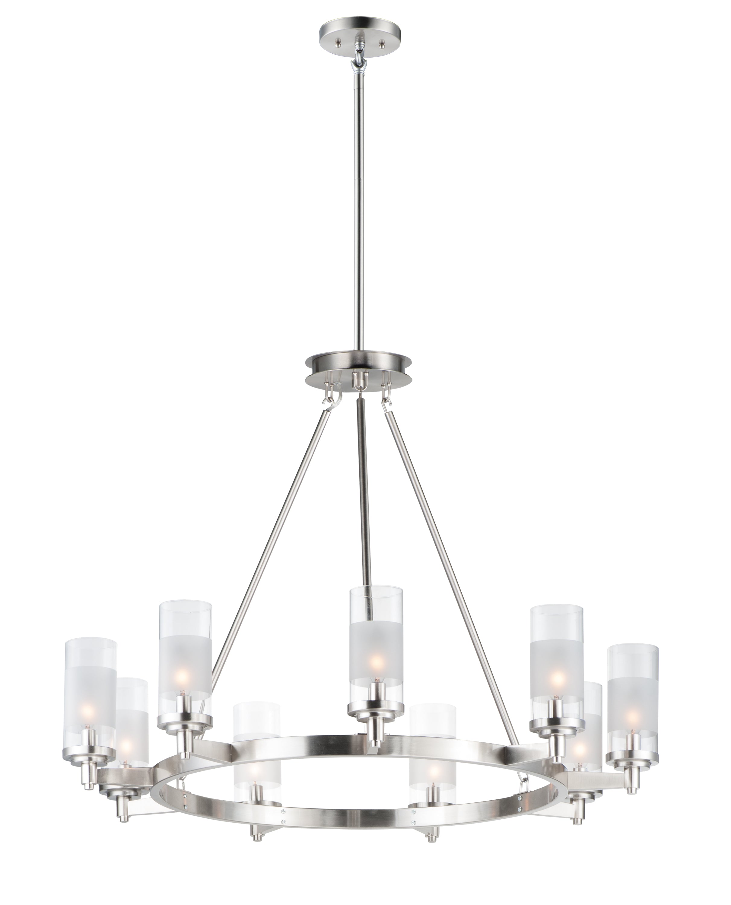 CRESCENDO Chandelier Nickel - 26327CLFTSN | MAXIM / ET2