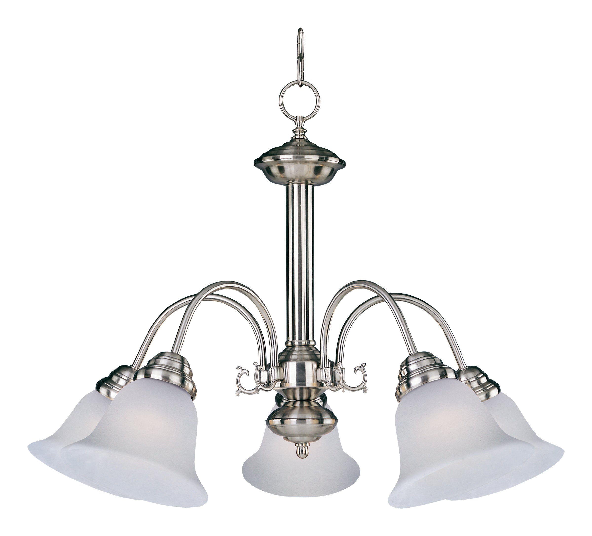 MALAGA Chandelier Nickel - 2698FTSN | MAXIM/ET2