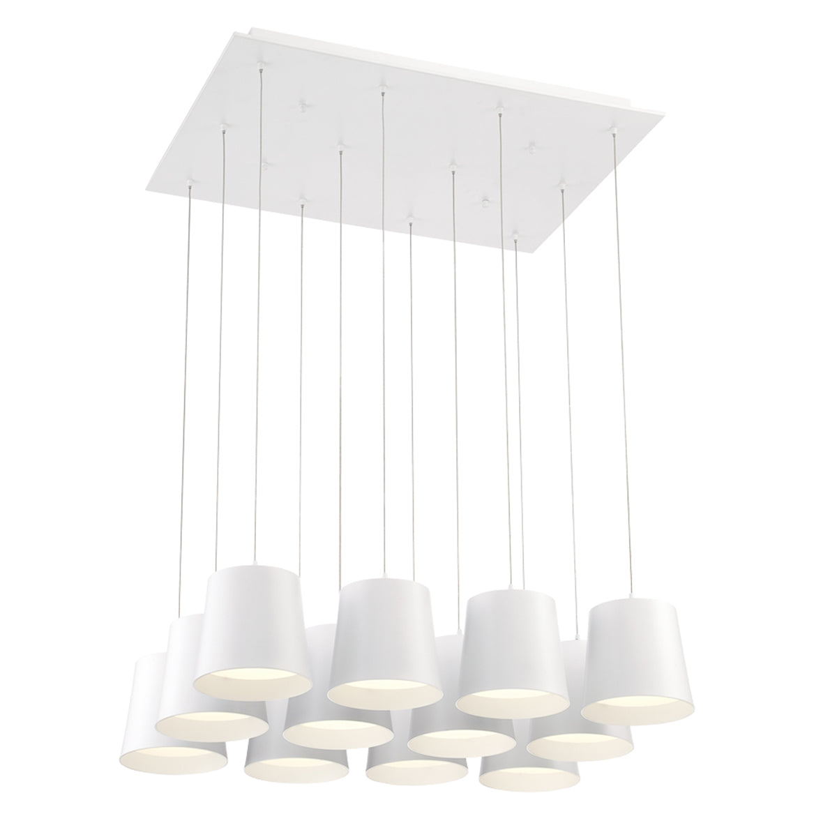 BORTO Chandelier Aluminum - 28164-012 | EUROFASE