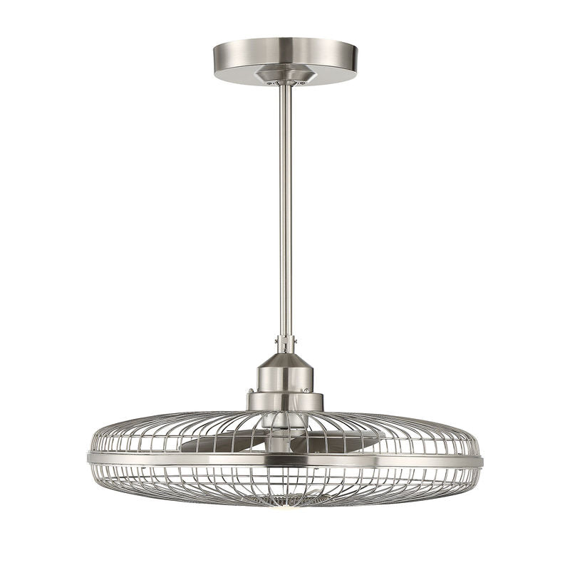 WETHERBY Ceiling fan Nickel INTEGRATED LED - 29-FD-122-SN | SAVOYS