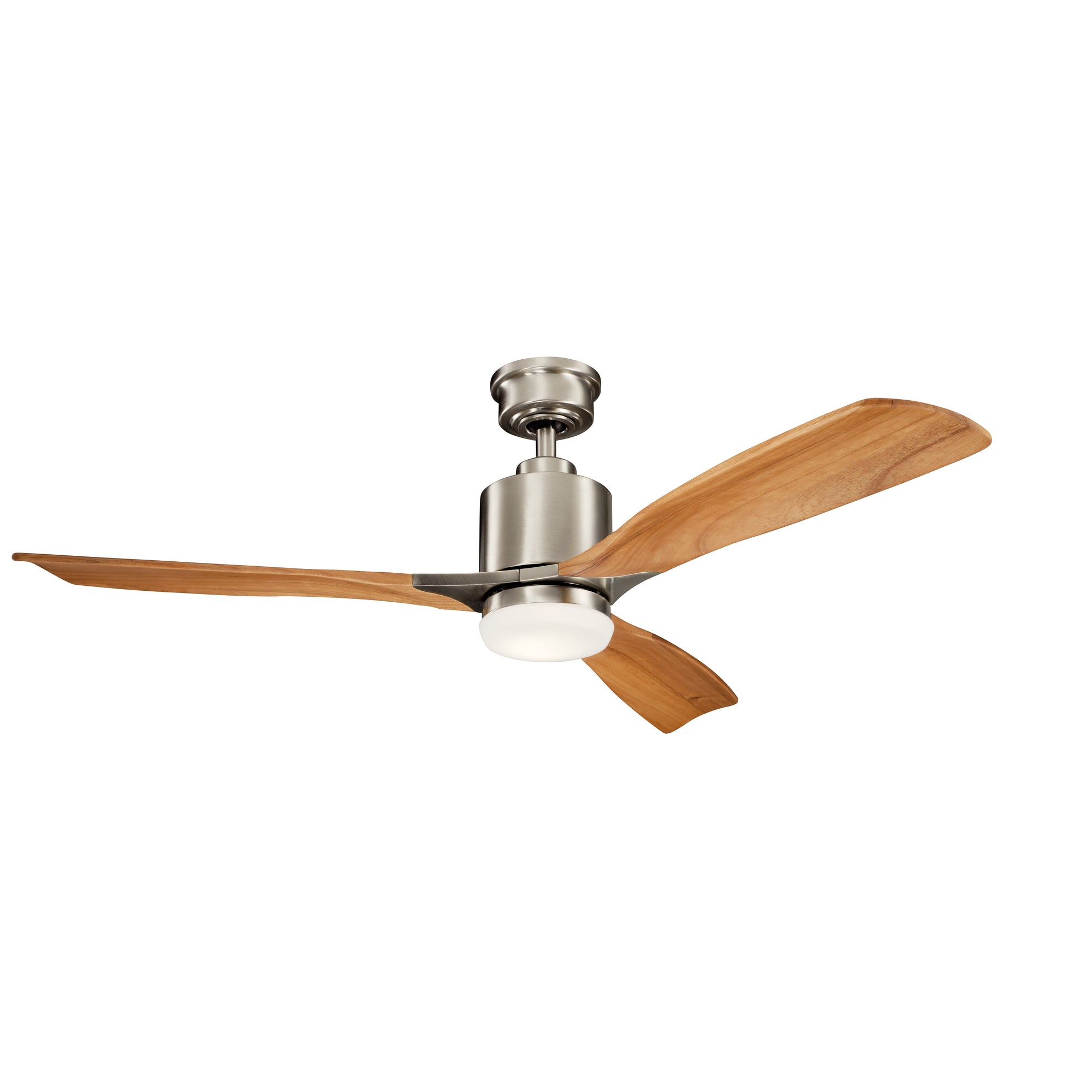 RIDLEYII Ventilateur Nickel DEL INTÉGRÉ - 300027BSS | KICHLER