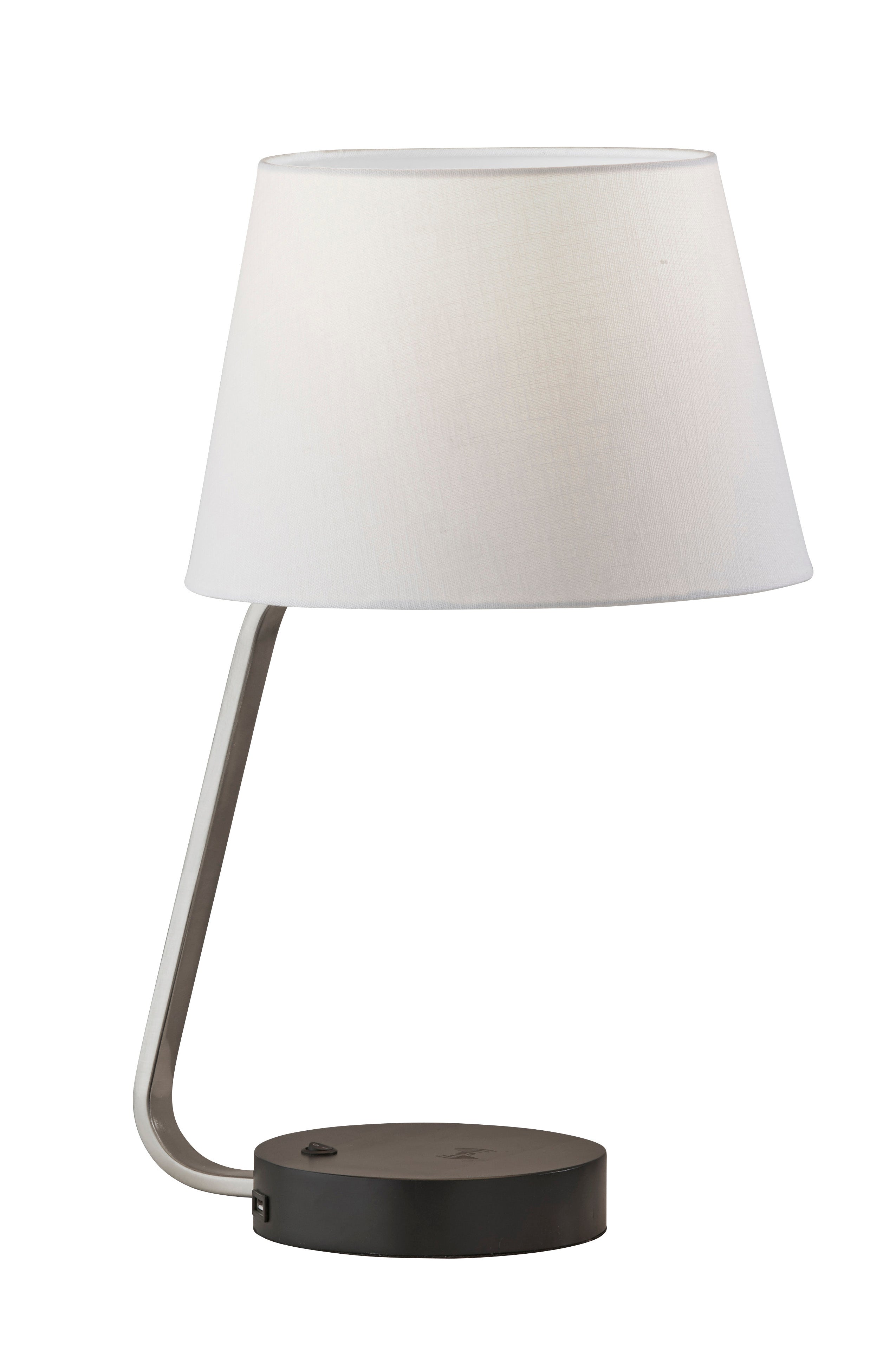 LOUIE Table lamp Stainless steel, Wood - 3015-22 | ADESSO