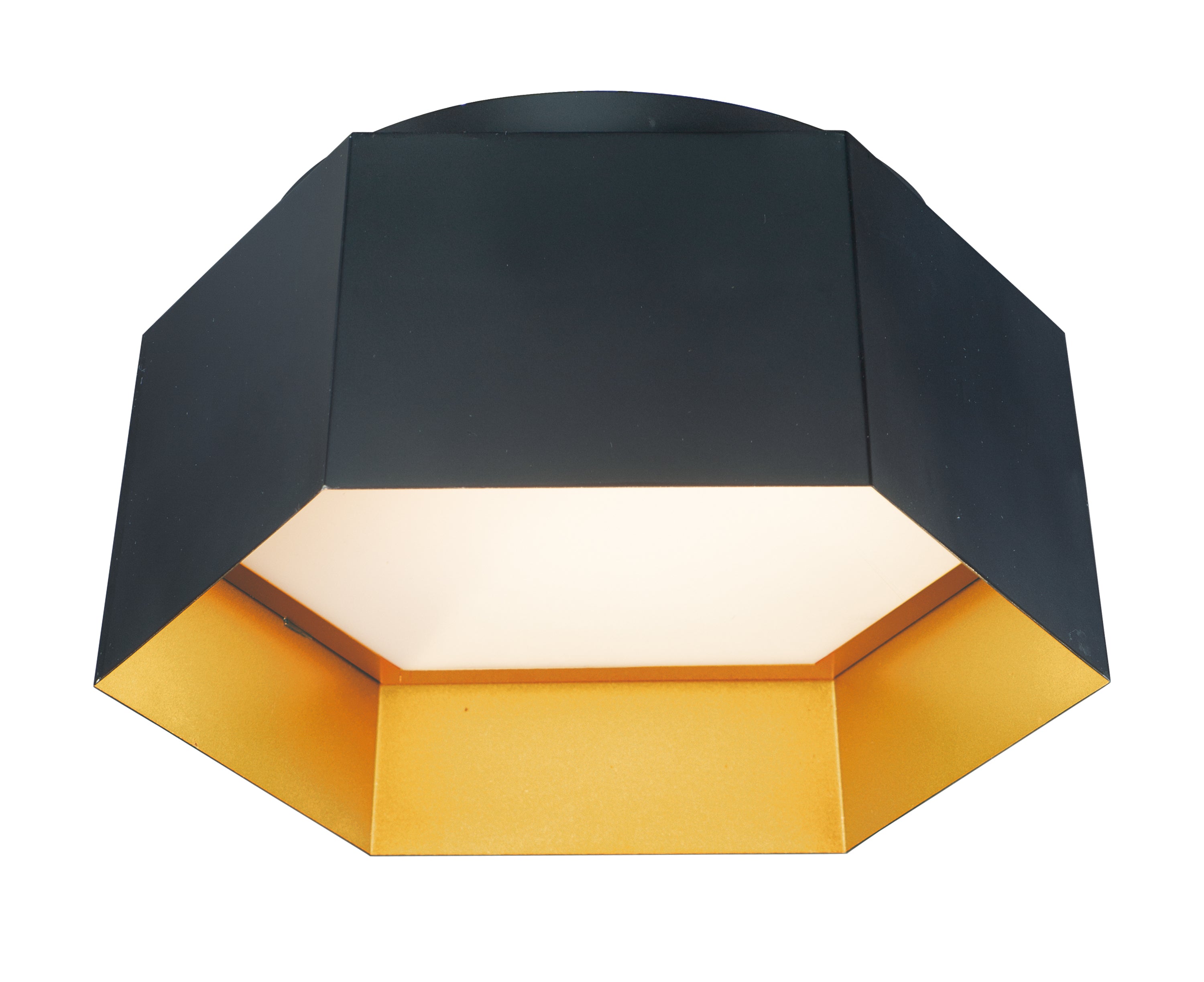 HONEYCOMB Flush mount Black, Gold INTEGRATED LED - 30330BKGLD | MAXIM/ET2