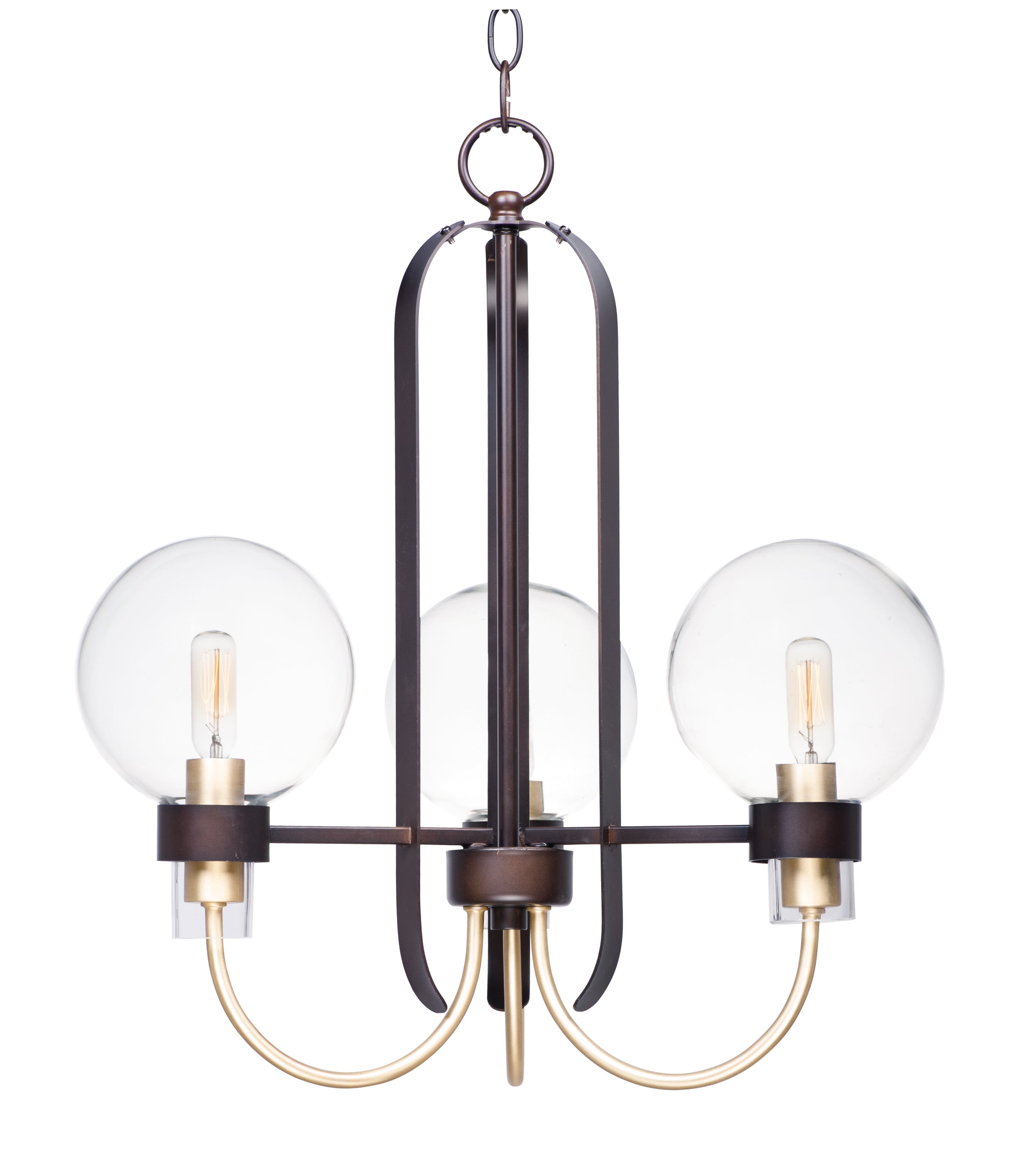 BAUHAUS Chandelier Bronze, Gold - 30515CLBZSBR | MAXIM/ET2