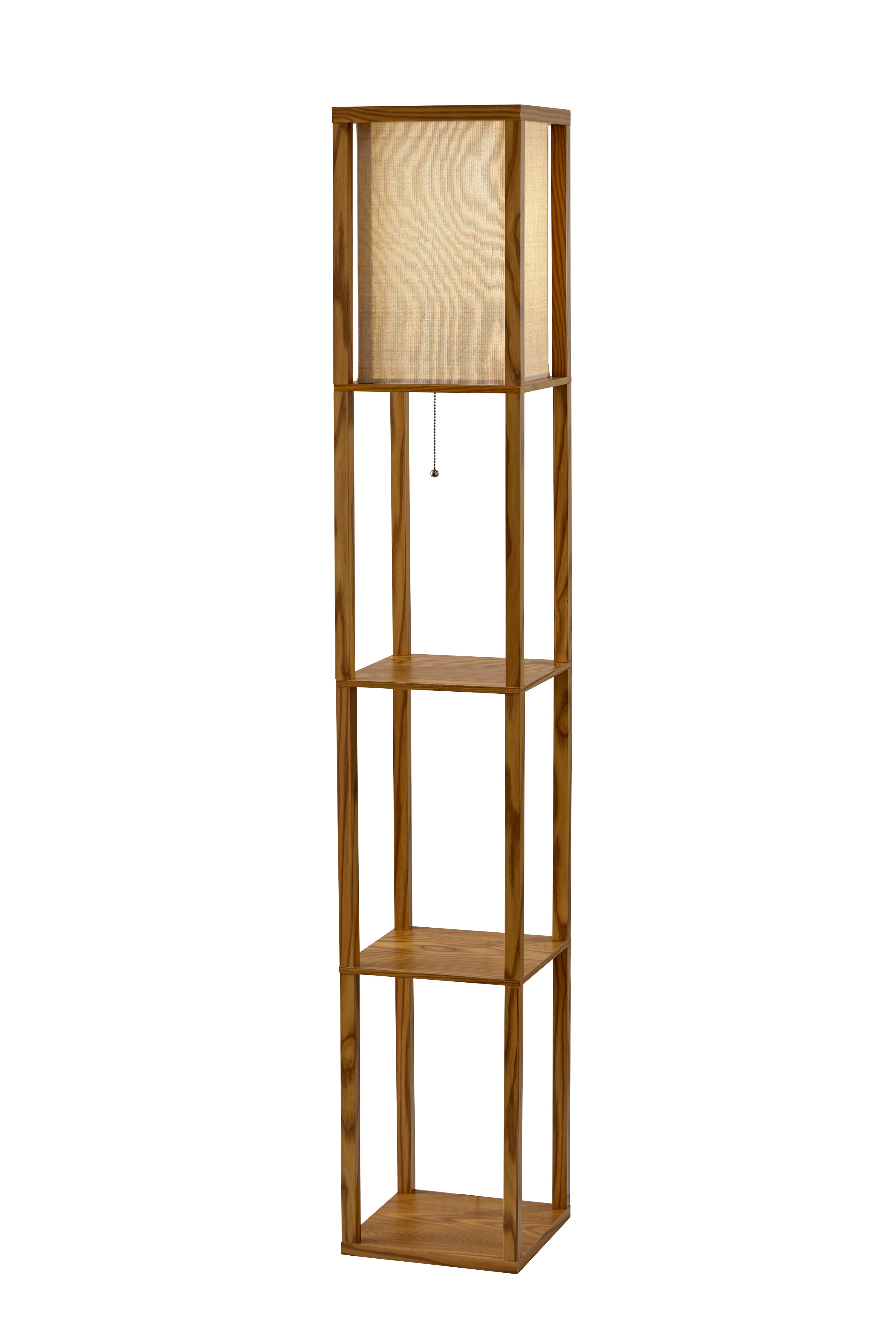 WRIGHT Floor lamp Wood - 3138-12 | ADESSO