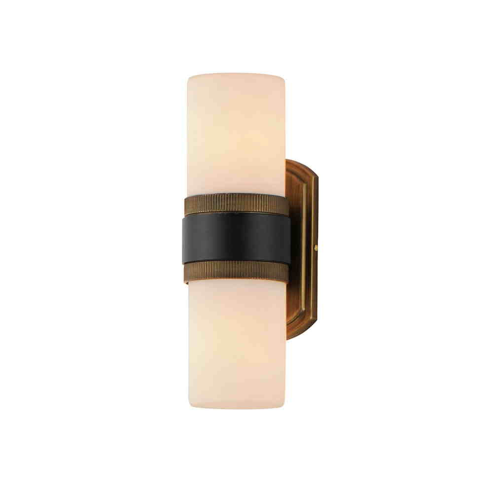 RUFFLES Outdoor wall sconce Black, Gold - 32651SWBKAB | MAXIM/ET3