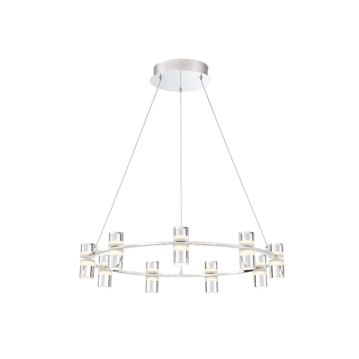 NETTO Chandelier Chrome DEL INTÉGRÉ - 33724-010 | EUROFASE