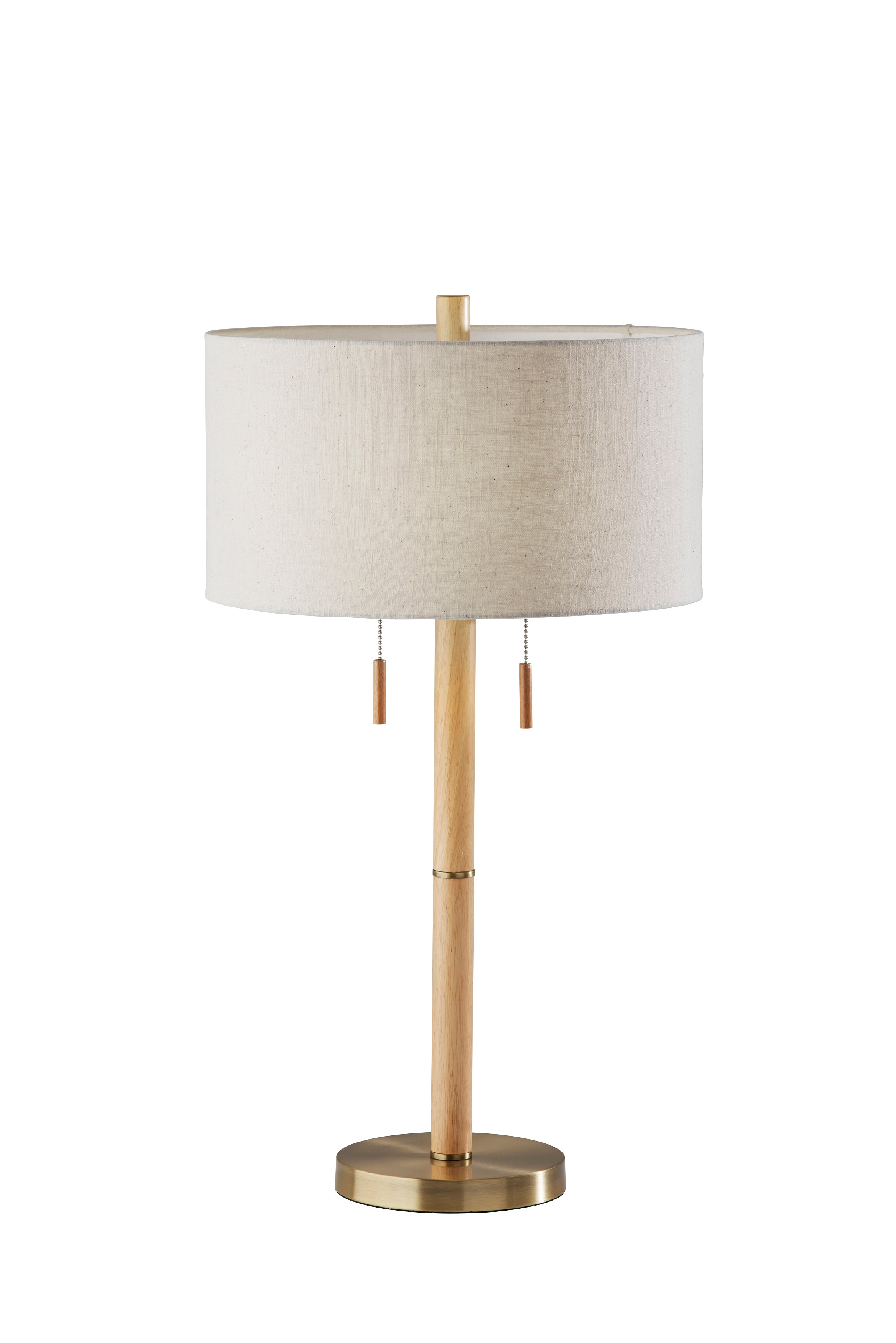 MADELINE Table lamp Wood, Gold - 3374-12 | ADESSO