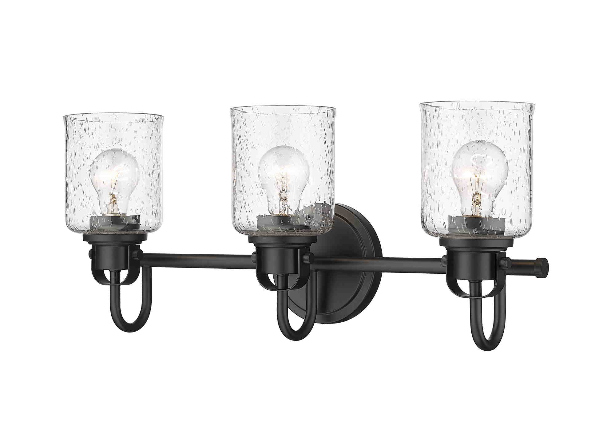 KINSLEY Murale salle de bain Noir - 340-3V-MB | Z-LITE