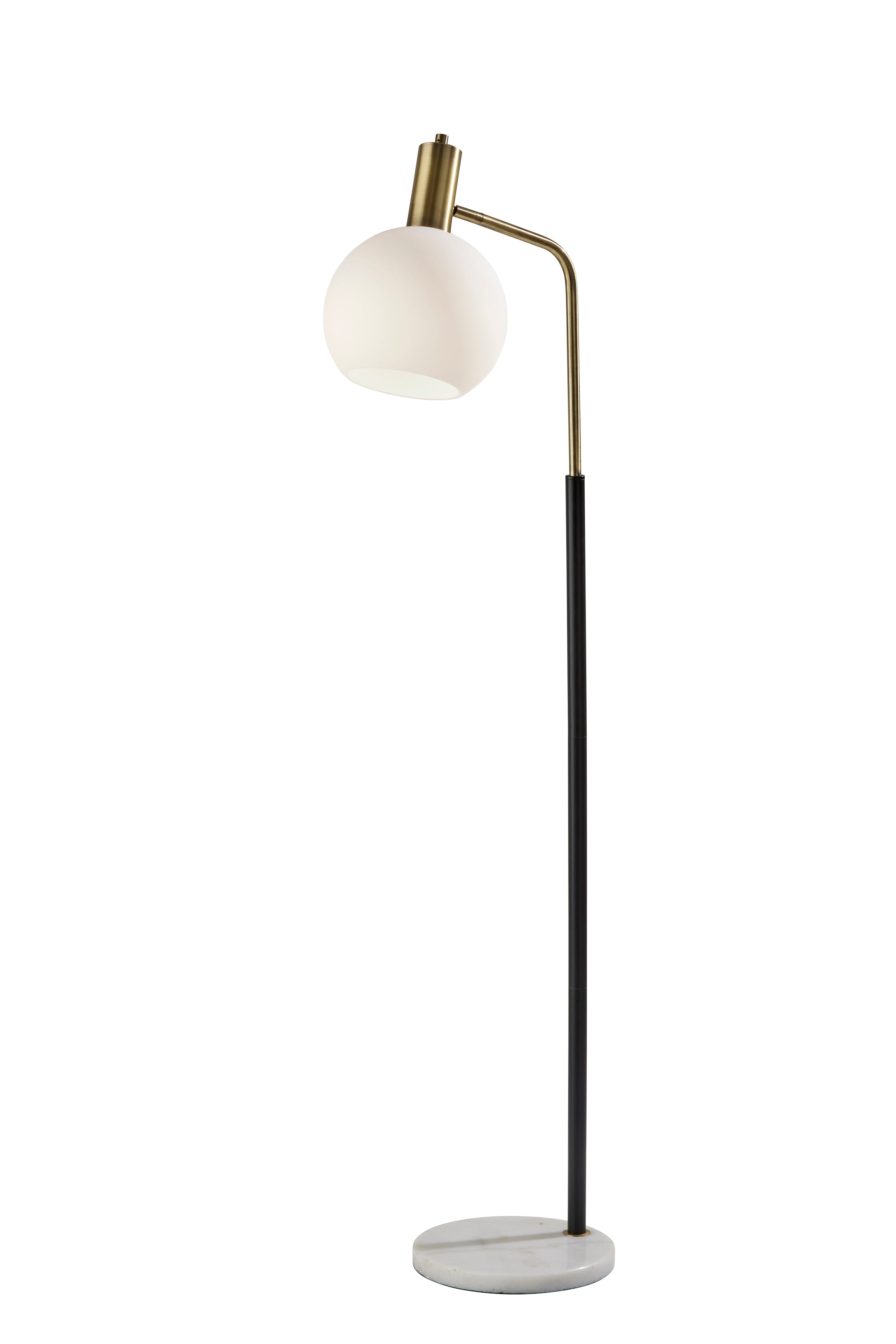 CORBIN Floor lamp Black, Gold - 3579-21 | ADESSO