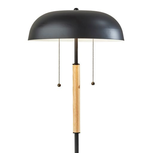 EVERETT Lampe sur table Bois, Noir - 3792-12 | ADESSO