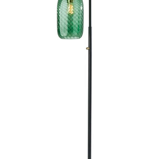 DERRICK Floor lamp Black, Gold - 3867-01 | ADESSO