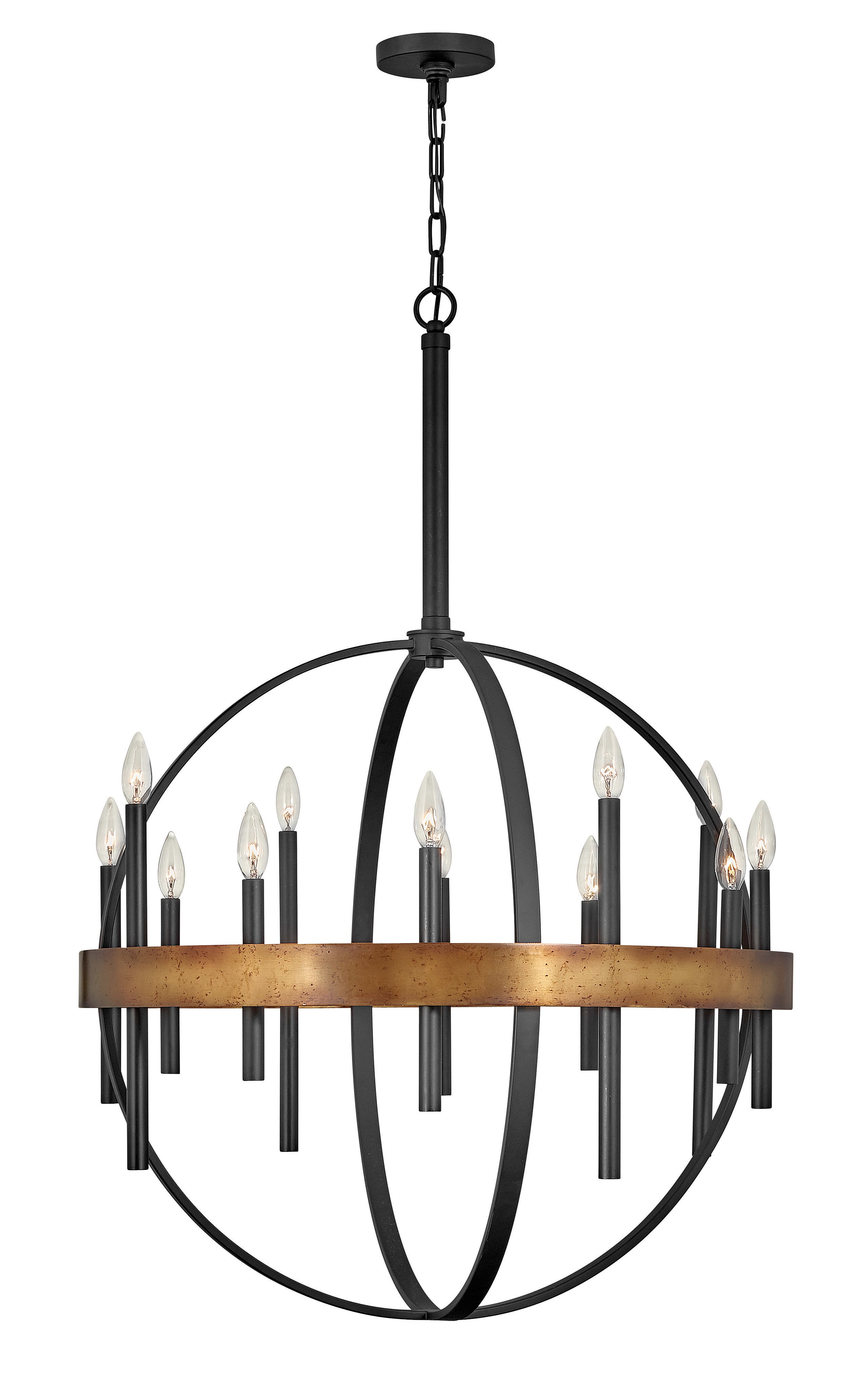 WELLS Chandelier Or - 3867WA | HINKLEY