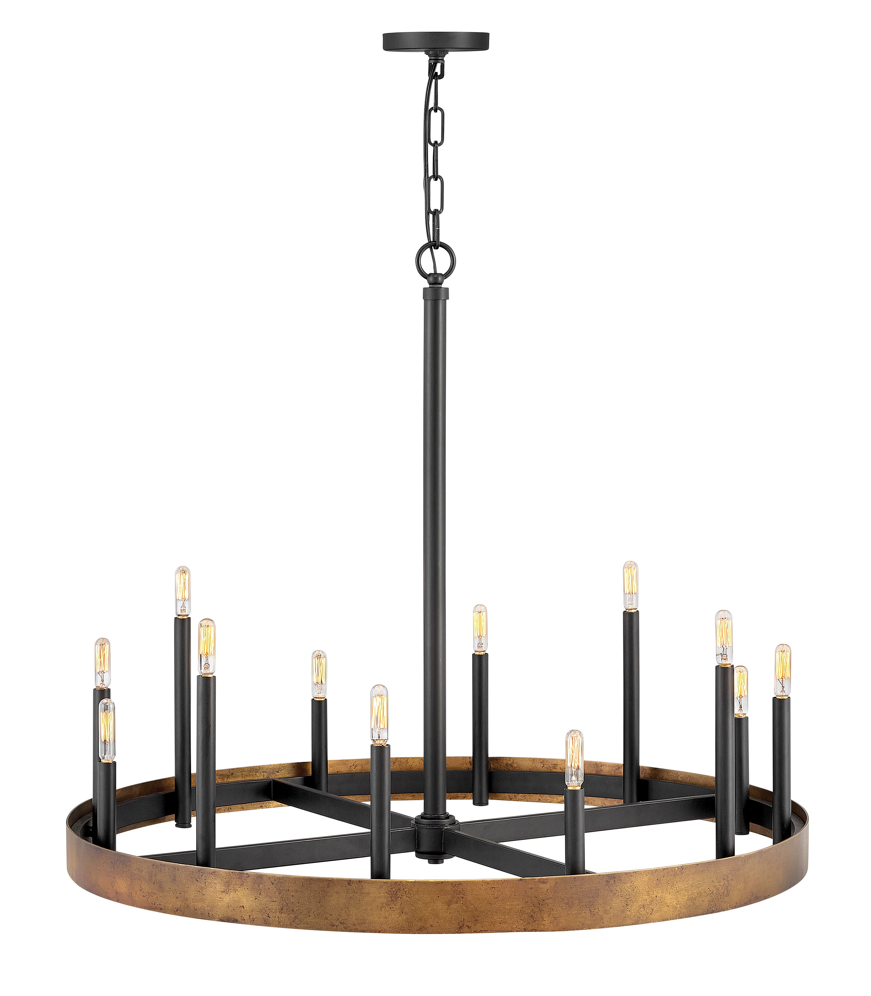 WELLS Chandelier Or - 3869WA | HINKLEY