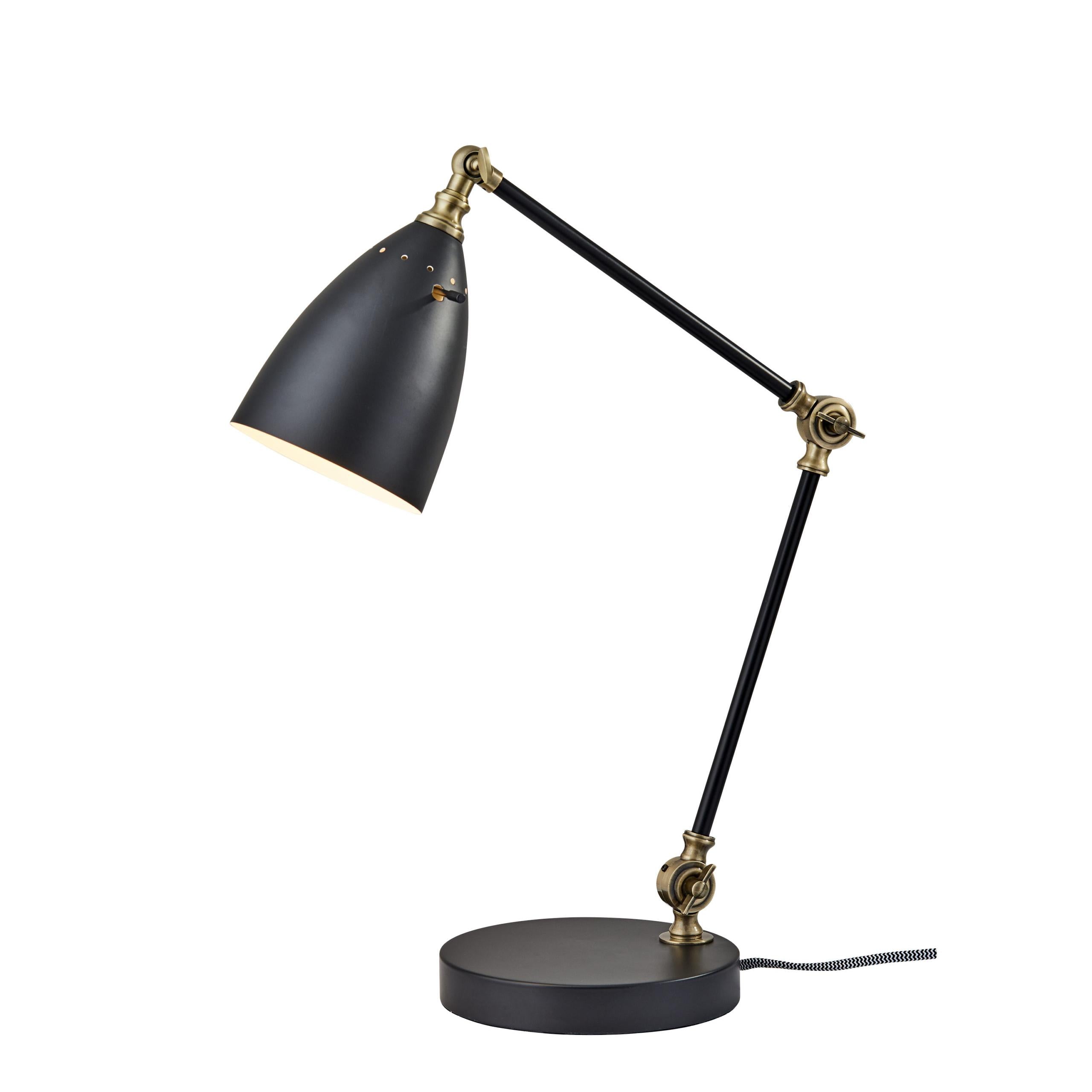 ALDEN Lampe sur table Noir - 3904-01 | ADESSO