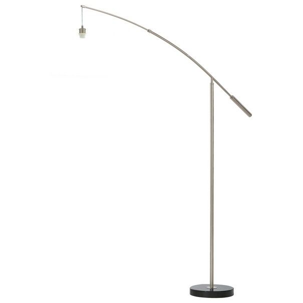 Nadina 1 Floor lamp Stainless steel, Black - 39368A | EGLO