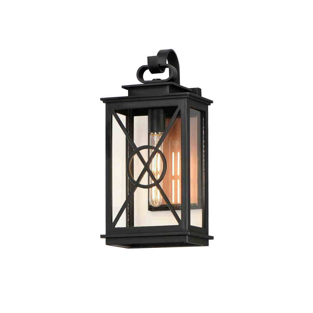 YORKTOWNVX Outdoor wall sconce Black, Bronze - 40804CLACPBK | MAXIM/ET3