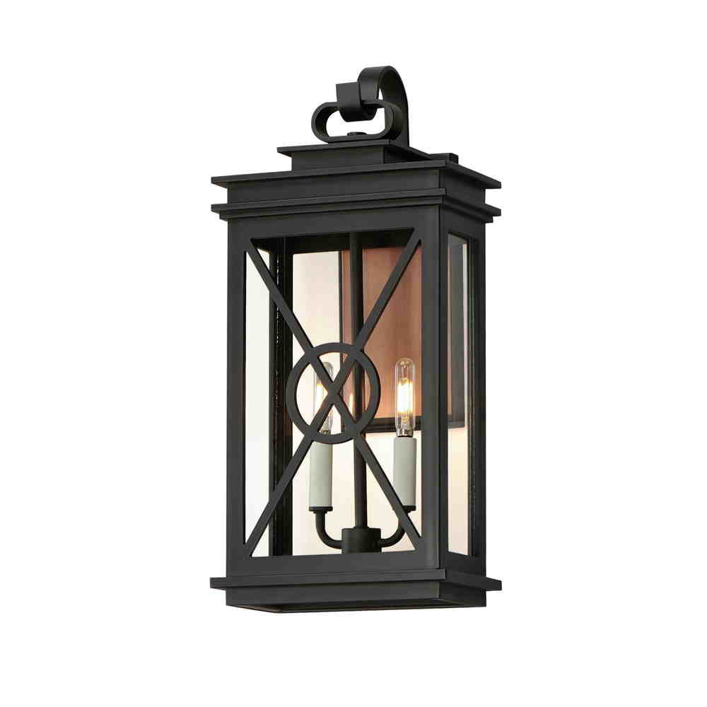 YORKTOWNVX Outdoor wall sconce Black, Bronze - 40806CLACPBK | MAXIM/ET3