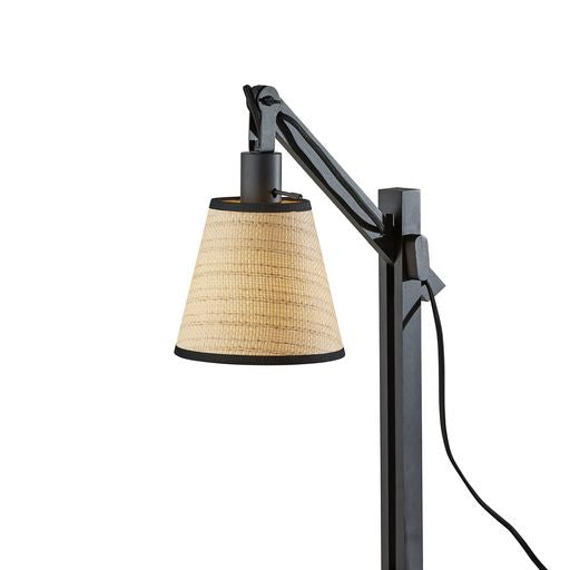 WALDEN Lampe sur table Noir, Bois - 4088-01 | ADESSO