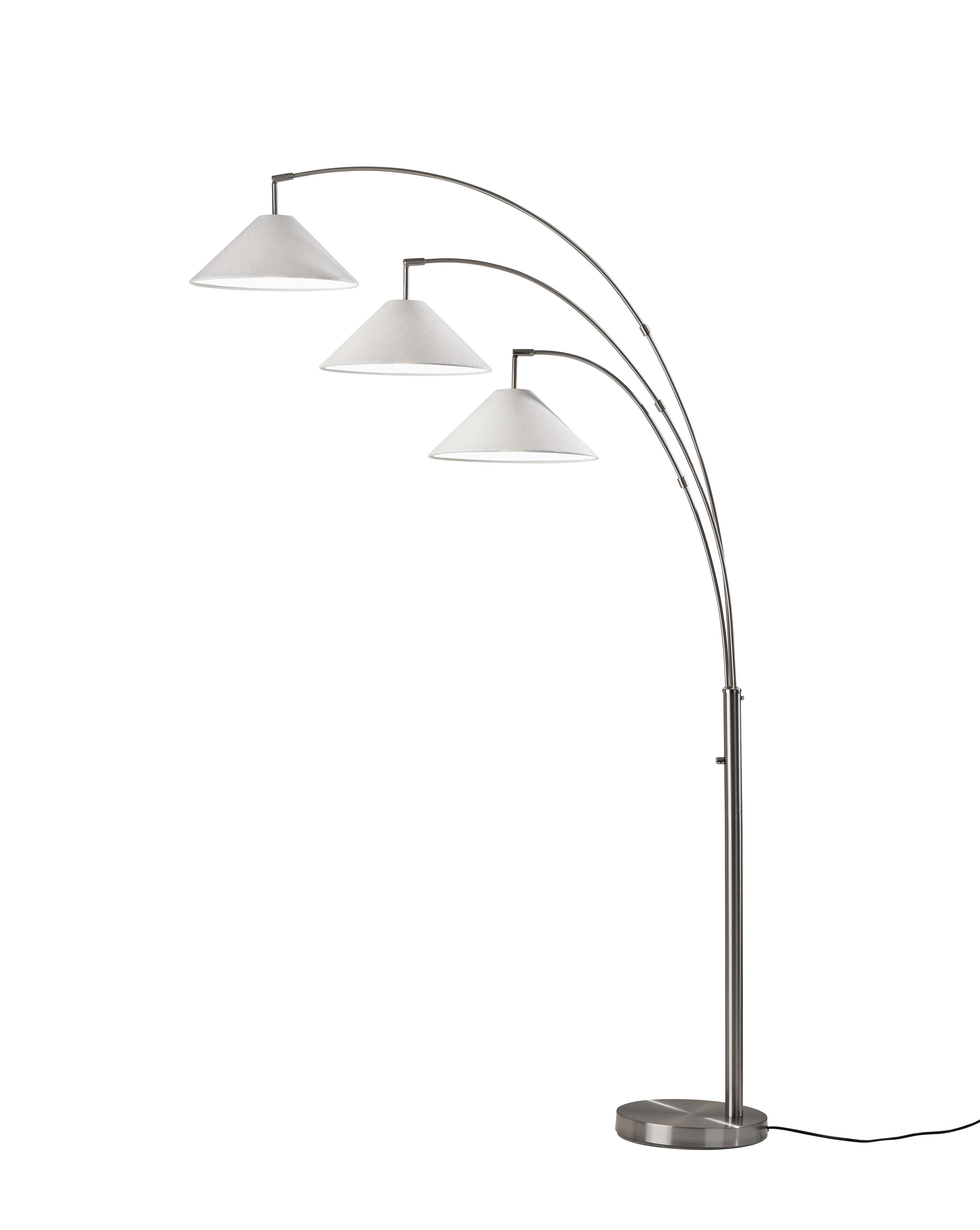 BRAXTON Floor lamp Stainless steel - 4137-22 | ADESSO