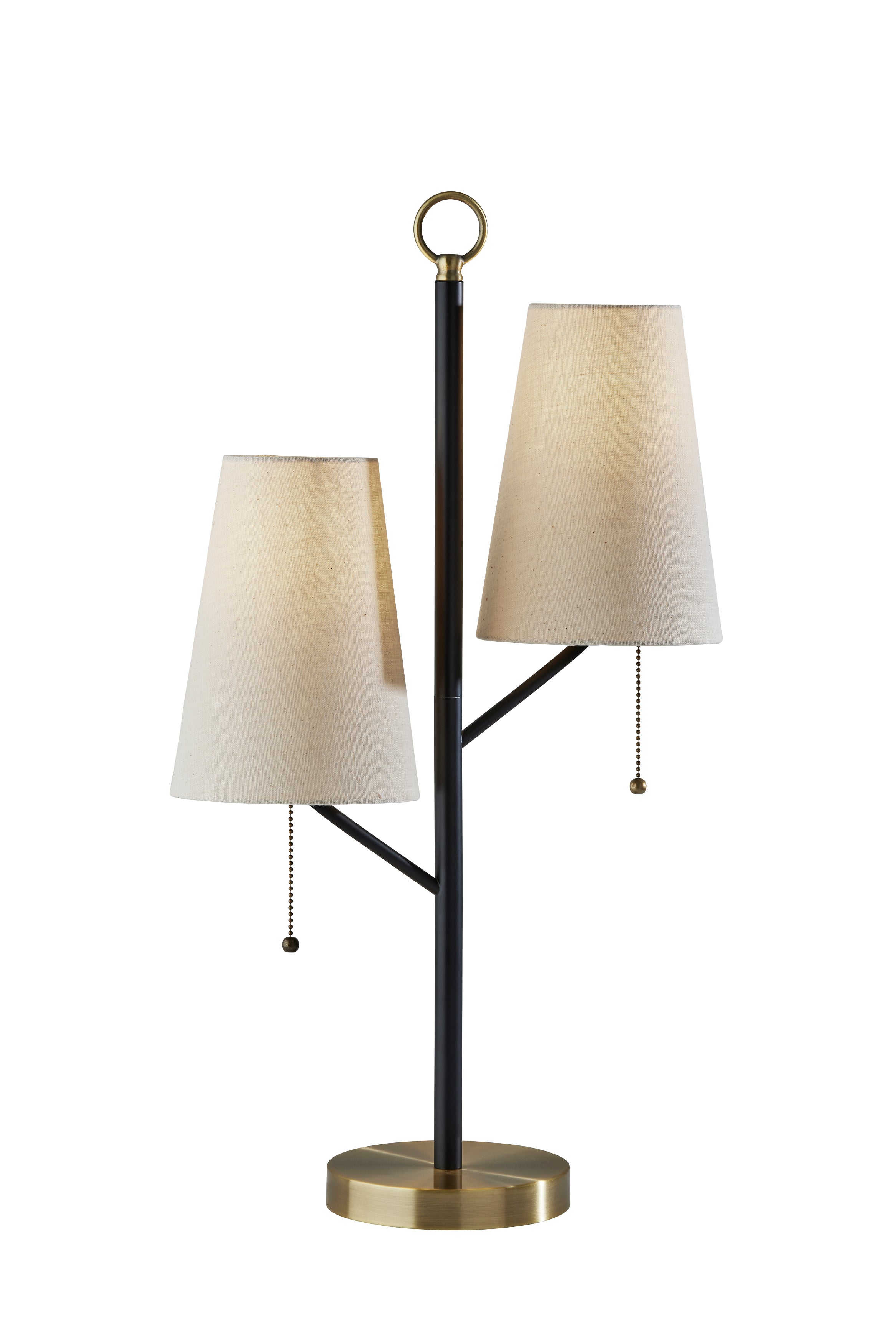 DANIEL Table lamp Black, Gold - 4175-01 | ADESSO