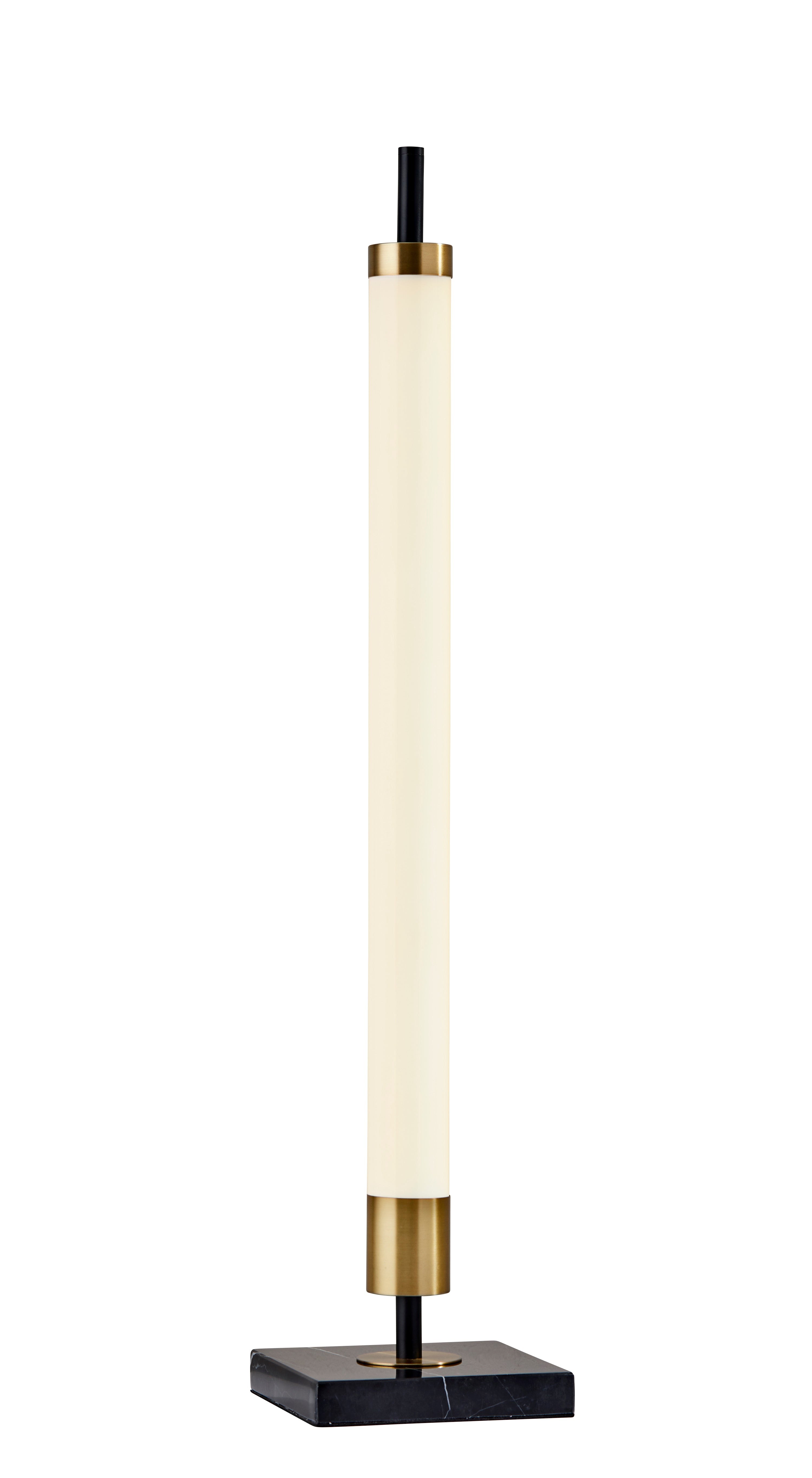 PIPER Lampe sur table Noir, Or DEL INTÉGRÉ - 4190-01 | ADESSO