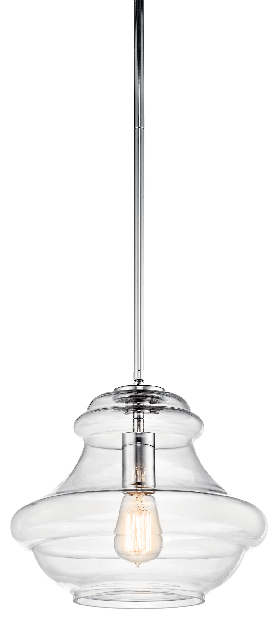 EVERLY Suspension simple Chrome - 42044CH | KICHLER