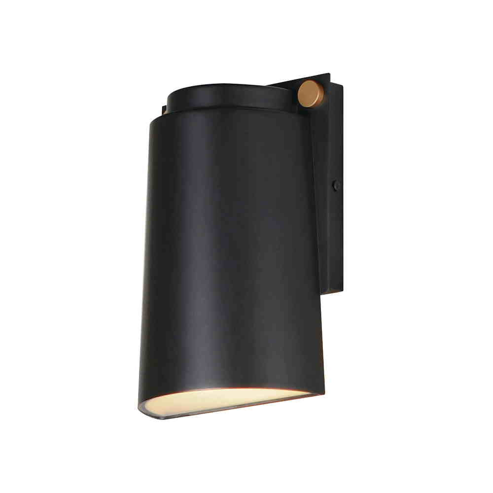 RIVET Outdoor wall sconce Black, Gold INTEGRATED LED - 42122BKAB | MAXIM/ET3