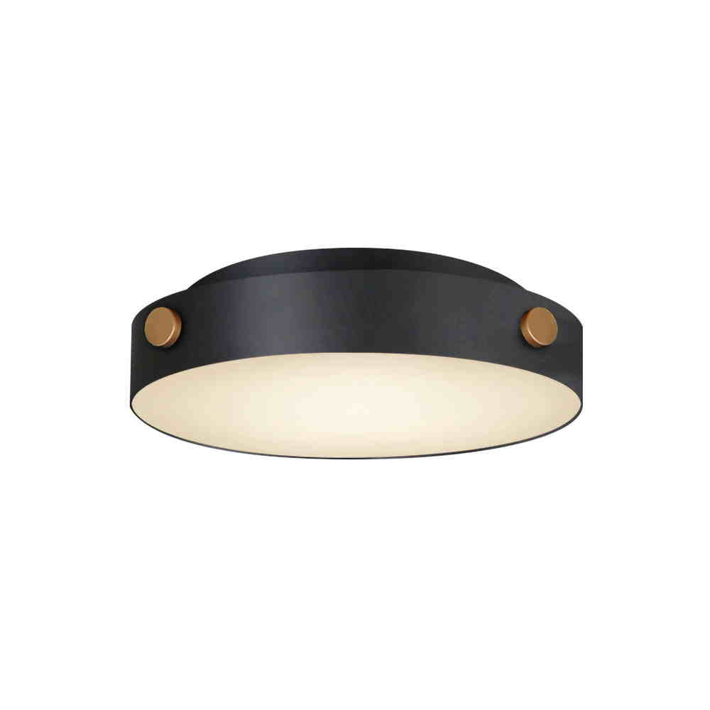 RIVET Outdoor flush mount Black, Gold INTEGRATED LED - 42129BKAB | MAXIM/ET3