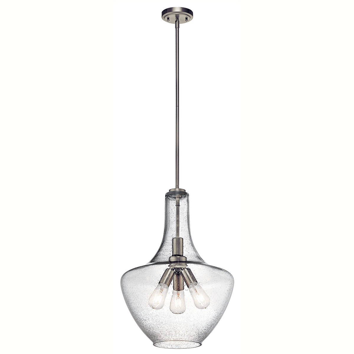 EVERLY Suspension simple Nickel - 42190NI | KICHLER