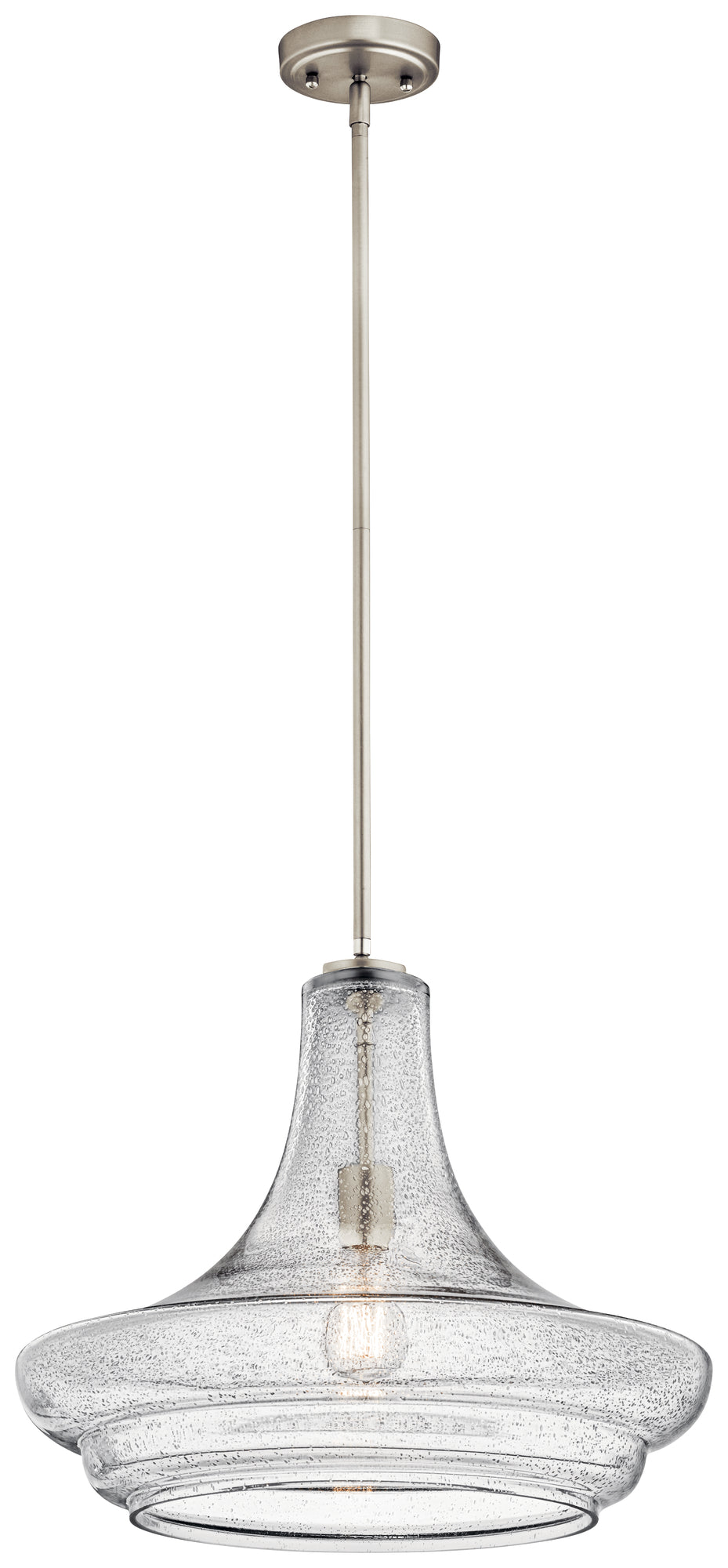 EVERLY Suspension simple Nickel - 42329NICS | KICHLER