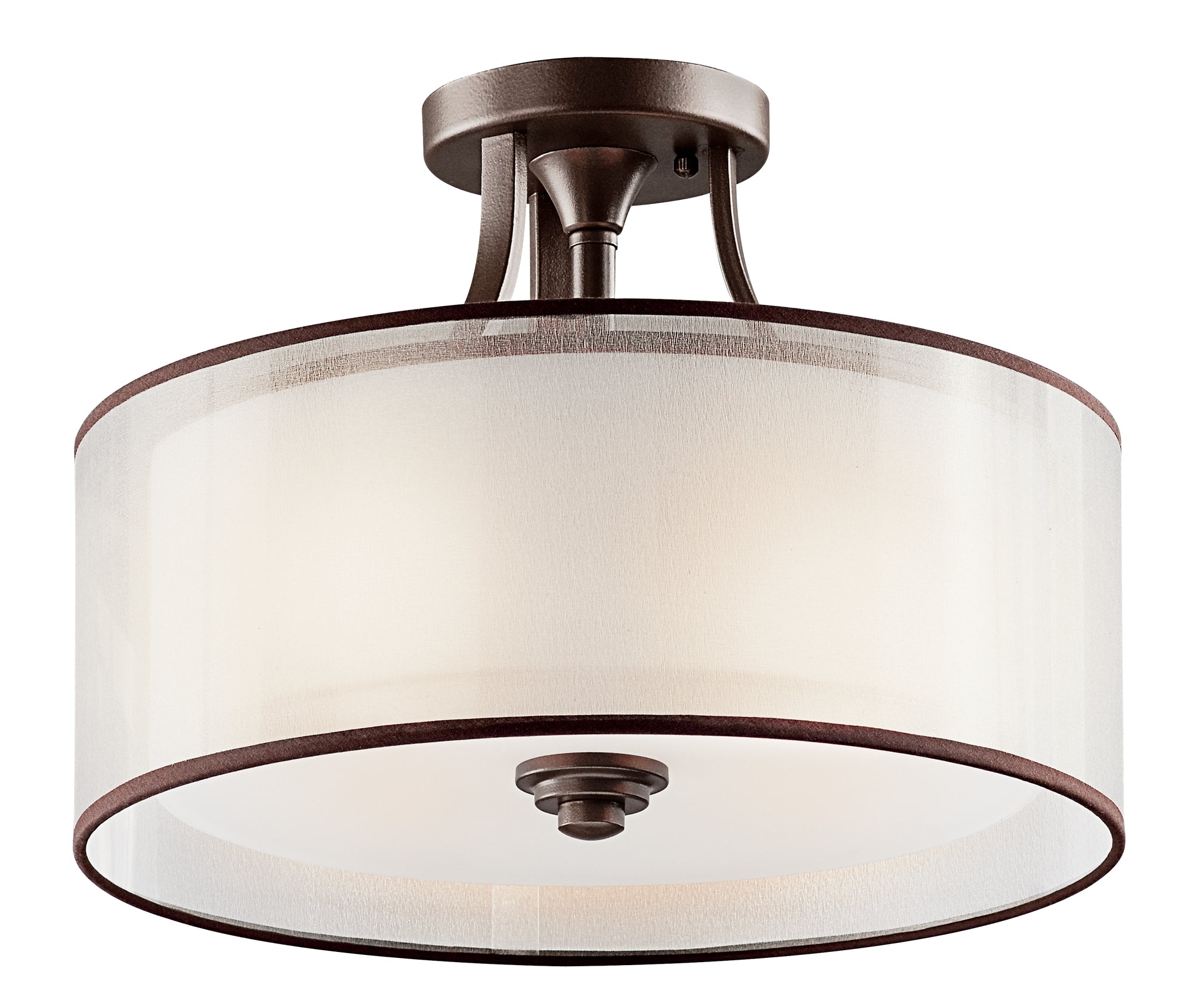 LACEY Semi plafonnier Bronze - 42386MIZ | KICHLER