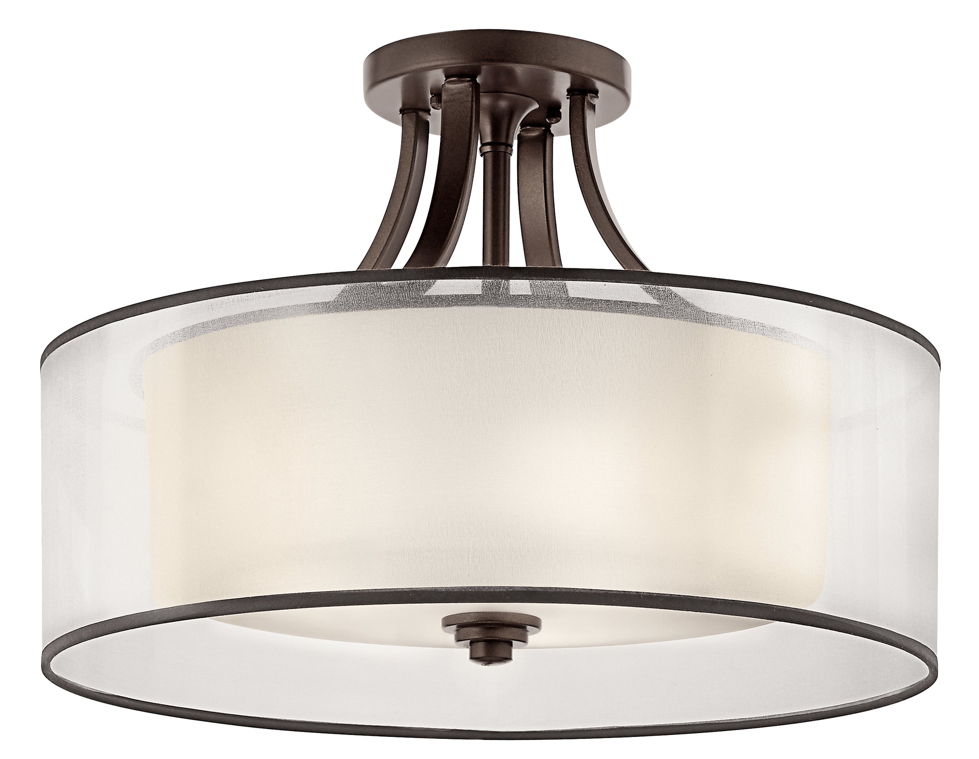 LACEY Semi plafonnier Bronze - 42387MIZ | KICHLER