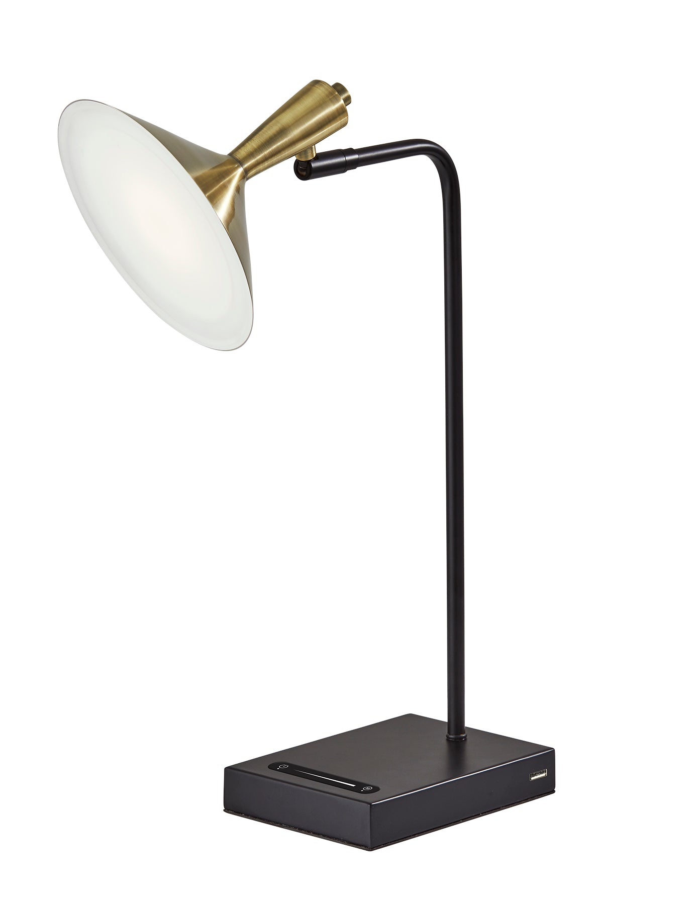 LUCAS Table lamp Black, Gold INTEGRATED LED - 4262-01 | ADESSO