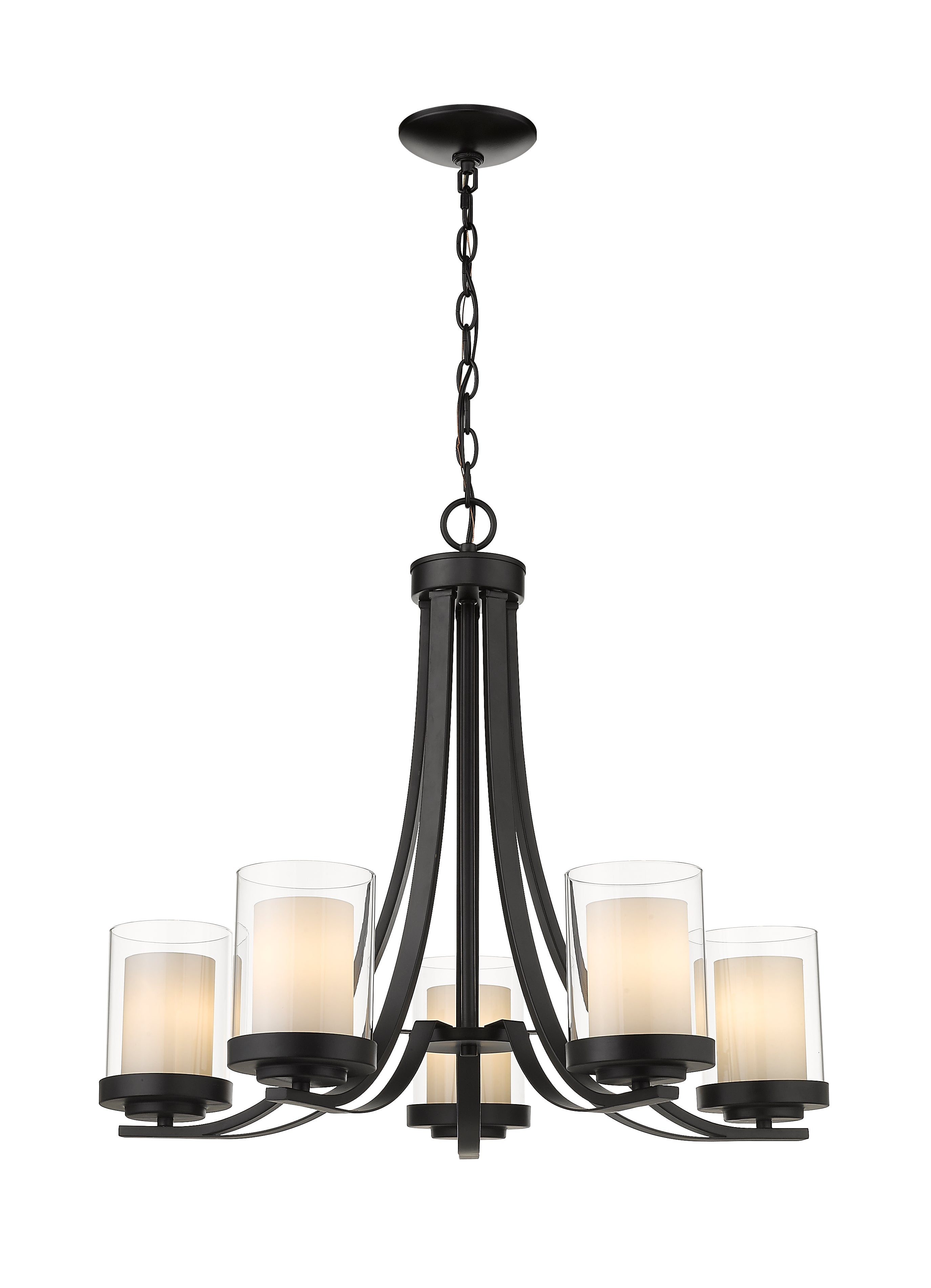 WILLOW Chandelier Noir - 426-5-MB | Z-LITE
