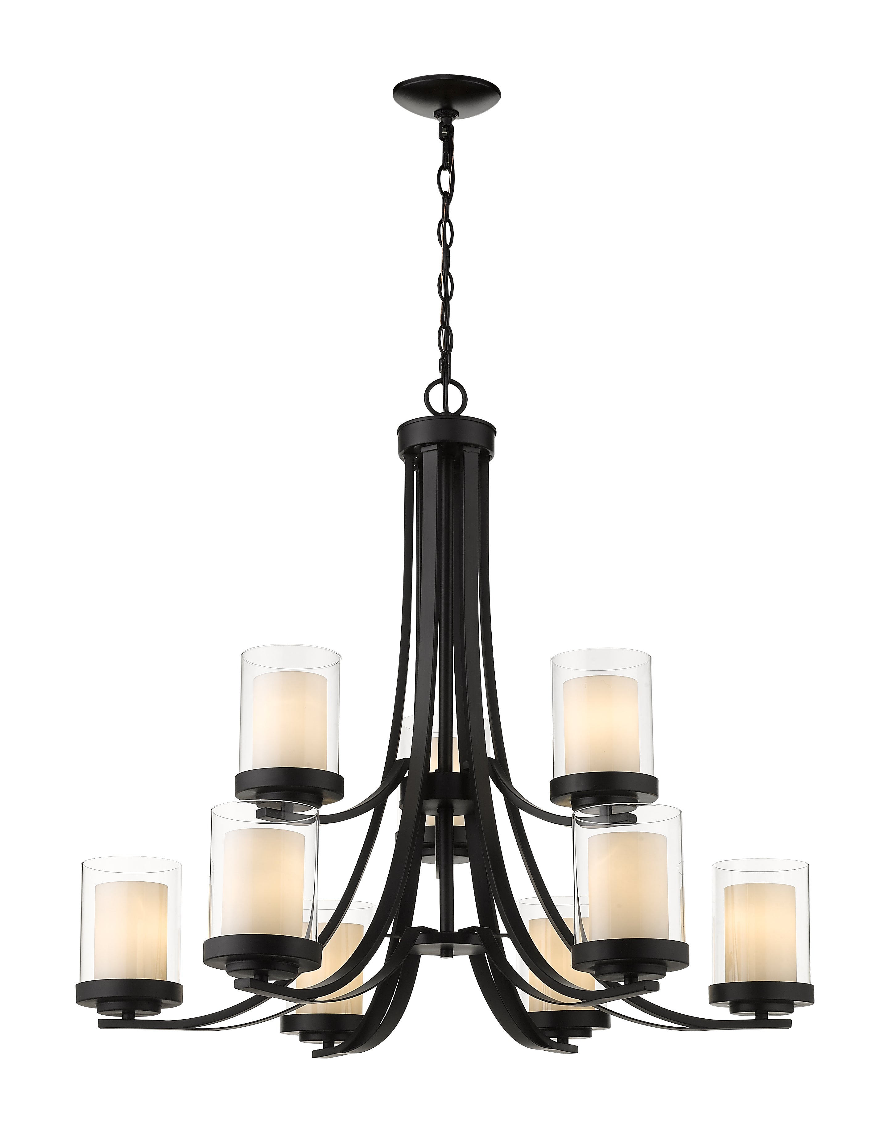 WILLOW Chandelier Noir - 426-9-MB | Z-LITE