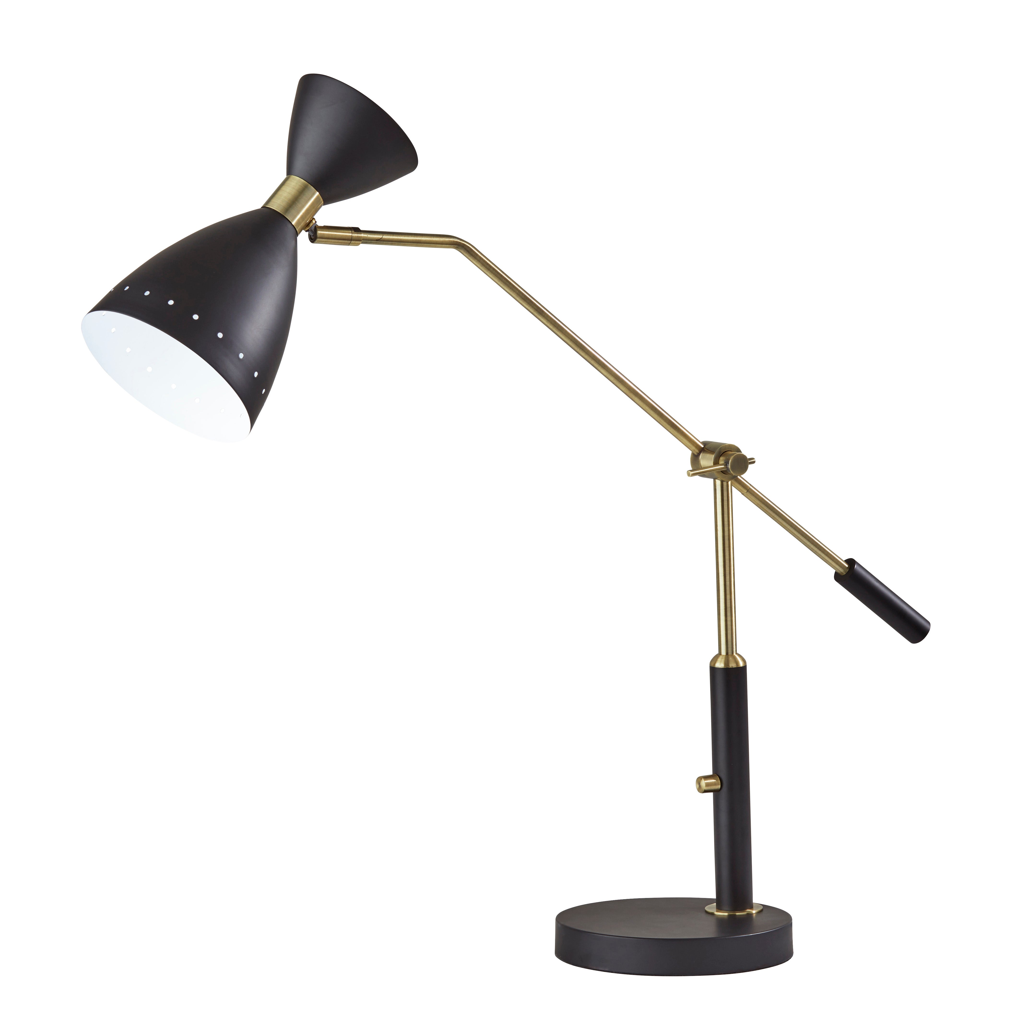 OSCAR Lampe sur table Noir, Or - 4282-01 | ADESSO