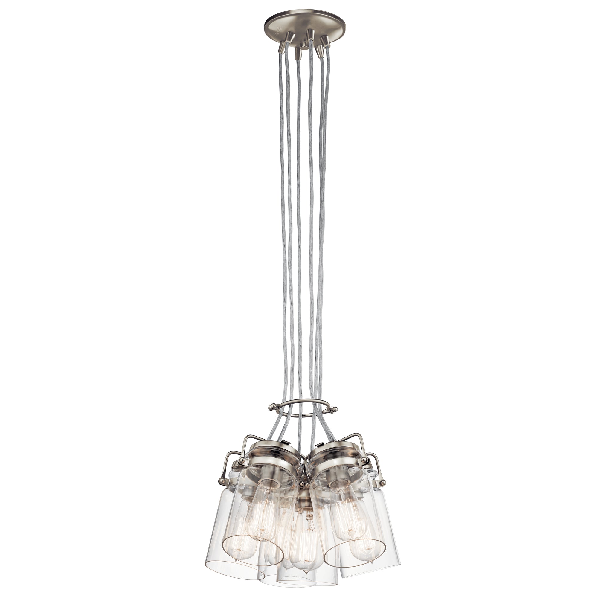 BRINLEY Chandelier Nickel - 42877NI | KICHLER