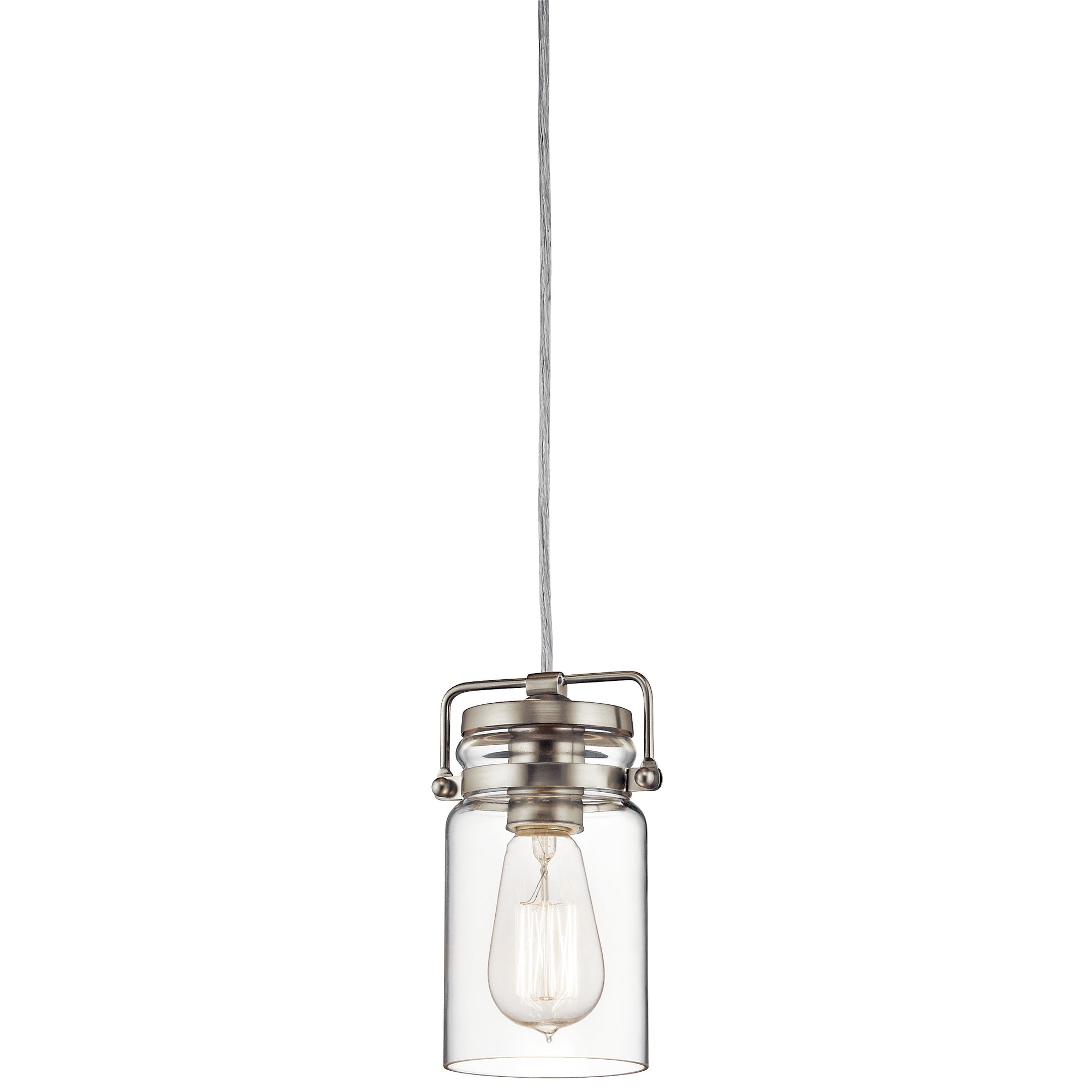 BRINLEY Suspension simple Nickel - 42878NI | KICHLER